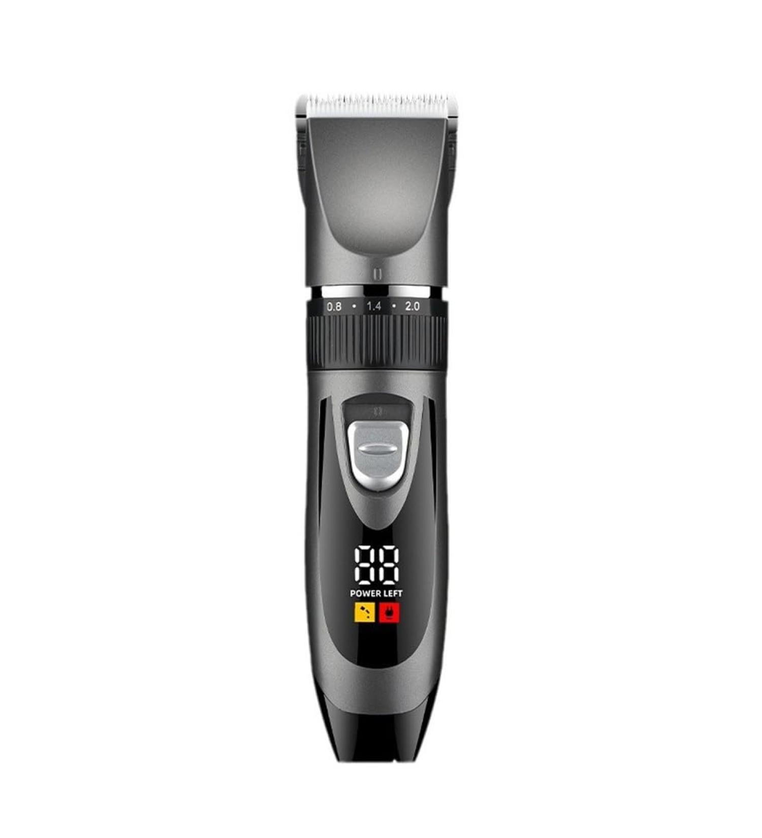 Buy Premium Electric Hair Clipper - Bald Shaver & Salon Tool | 18.5cm Gray - International Shipping Available - Buy Online on GoSupps.com