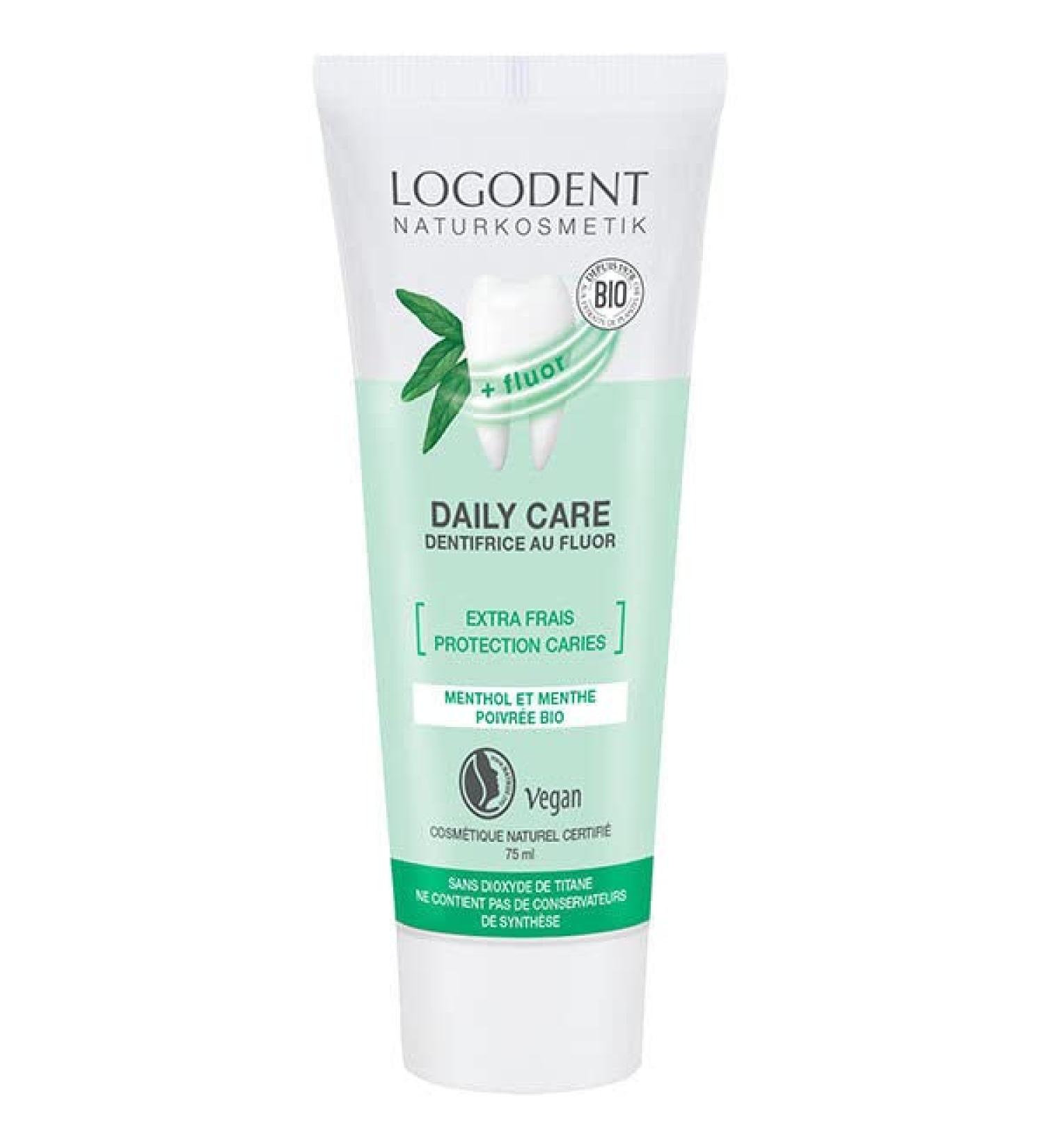 LOGONA - Daily Care Extra Fresh Fluoride Toothpaste 75 ml - Pack of 3 - Buy Online on GoSupps.com