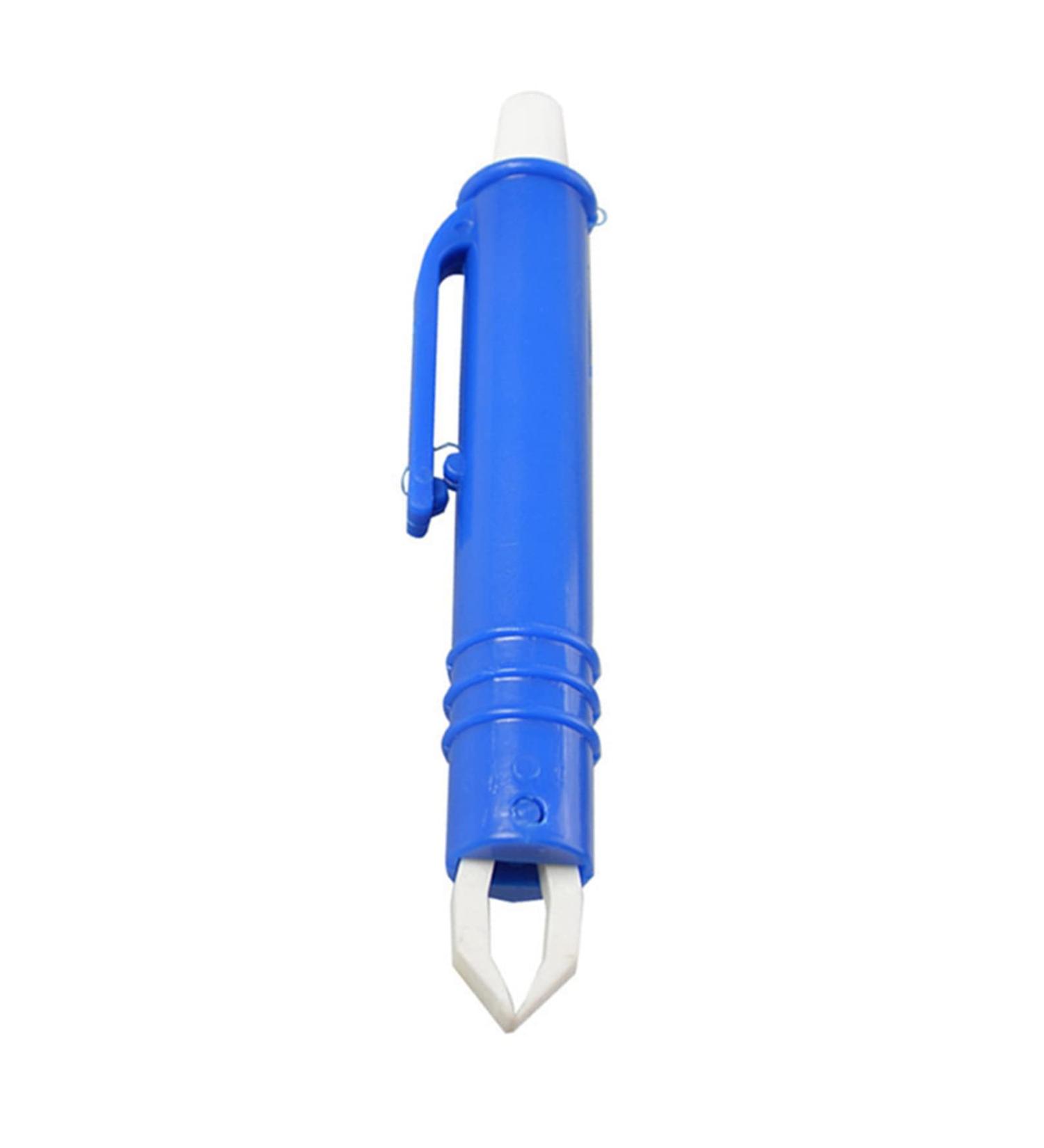 Worparsen Mite Remover Compact Tweezers Clip Rabbit Flea Removal Tool Robust Ergonomic Handle Blue