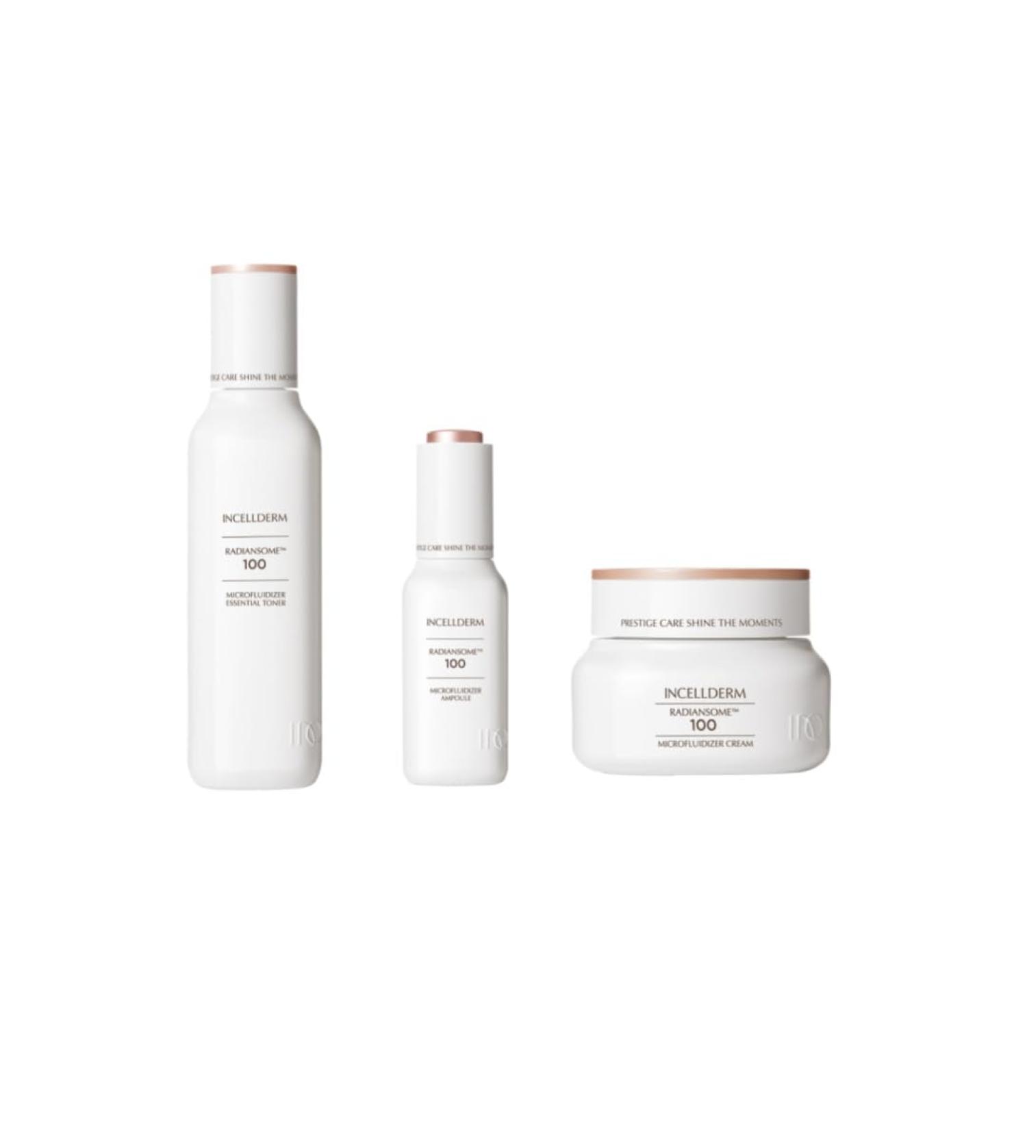 QUEENDOM GLOBAL Incellderm Radiansome 100 Premium Korean K-Beauty Skin Care Set | Essential Toner Ampoule & Cream - Shop Internationally - Buy Online on GoSupps.com