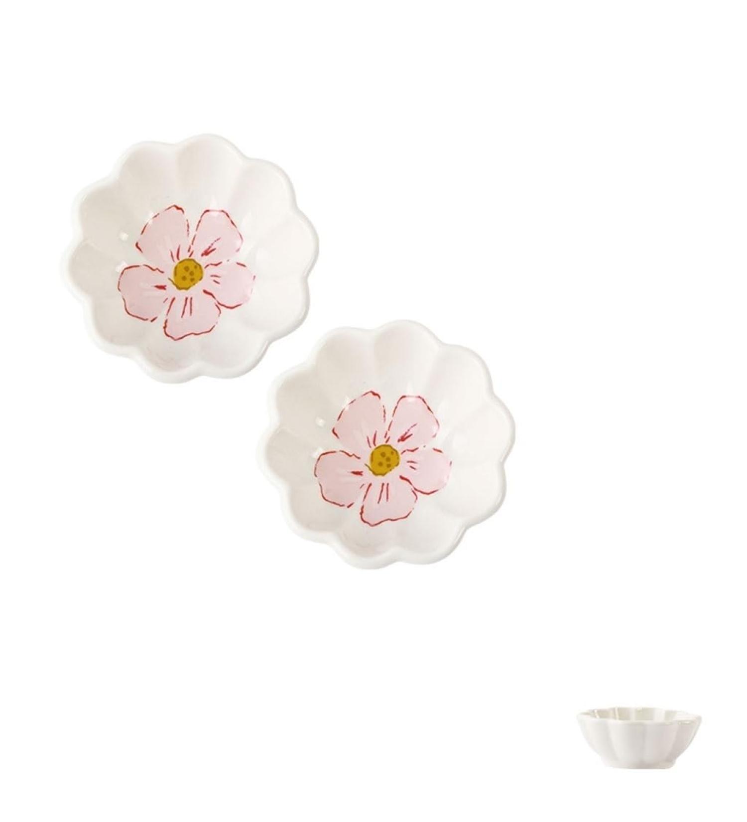 Fruit Bowl Snack Containers Soy Sauce Plate Flower Shape Ceramic Mini Condiment Dish Side Dish Appetizer Plate Sushi Soy Dip Bowl Serving Plate Set Breakfast Bowls (Color : A) (A) - Buy Online on GoSupps.com