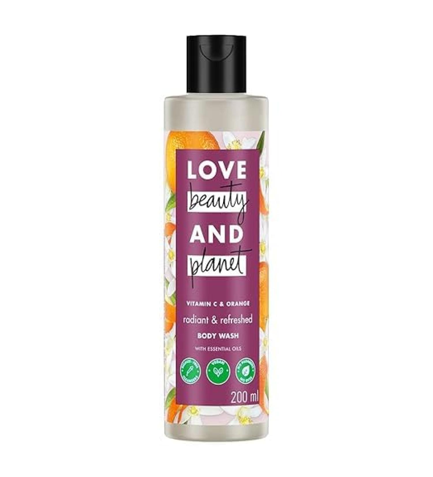 Buy Planet Vitamin C & Orange Body Wash | Natural Shower Gel for Glowing Skin | 200ml (6.7 Fl Oz) - International Shipping Available - Buy Online on GoSupps.com