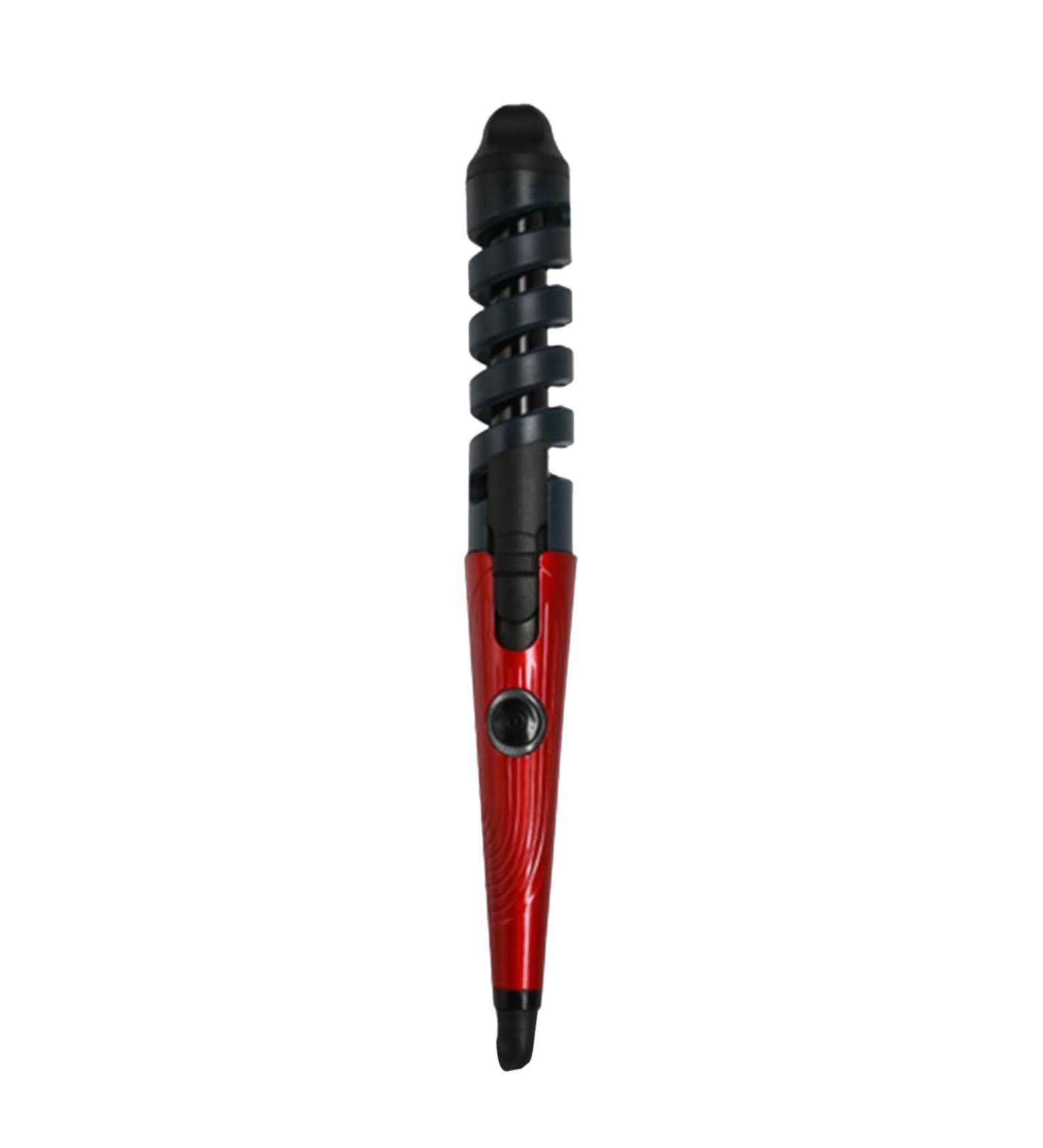 Spiral Screw Rod Electric Curling Iron - Constant Temperature Hair Care - Red Ceramic Glaze - 31.5x3.5cm - Buy Online on GoSupps.com