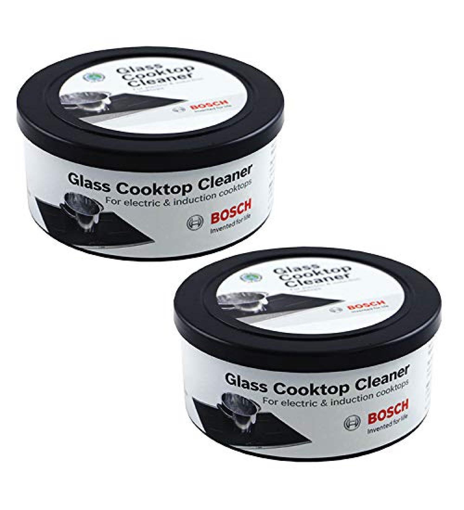 Bosch 12010030 Glass Cooktop Cleaner For Electric & Induction Cooktops Set of Two 12-ounce tubs