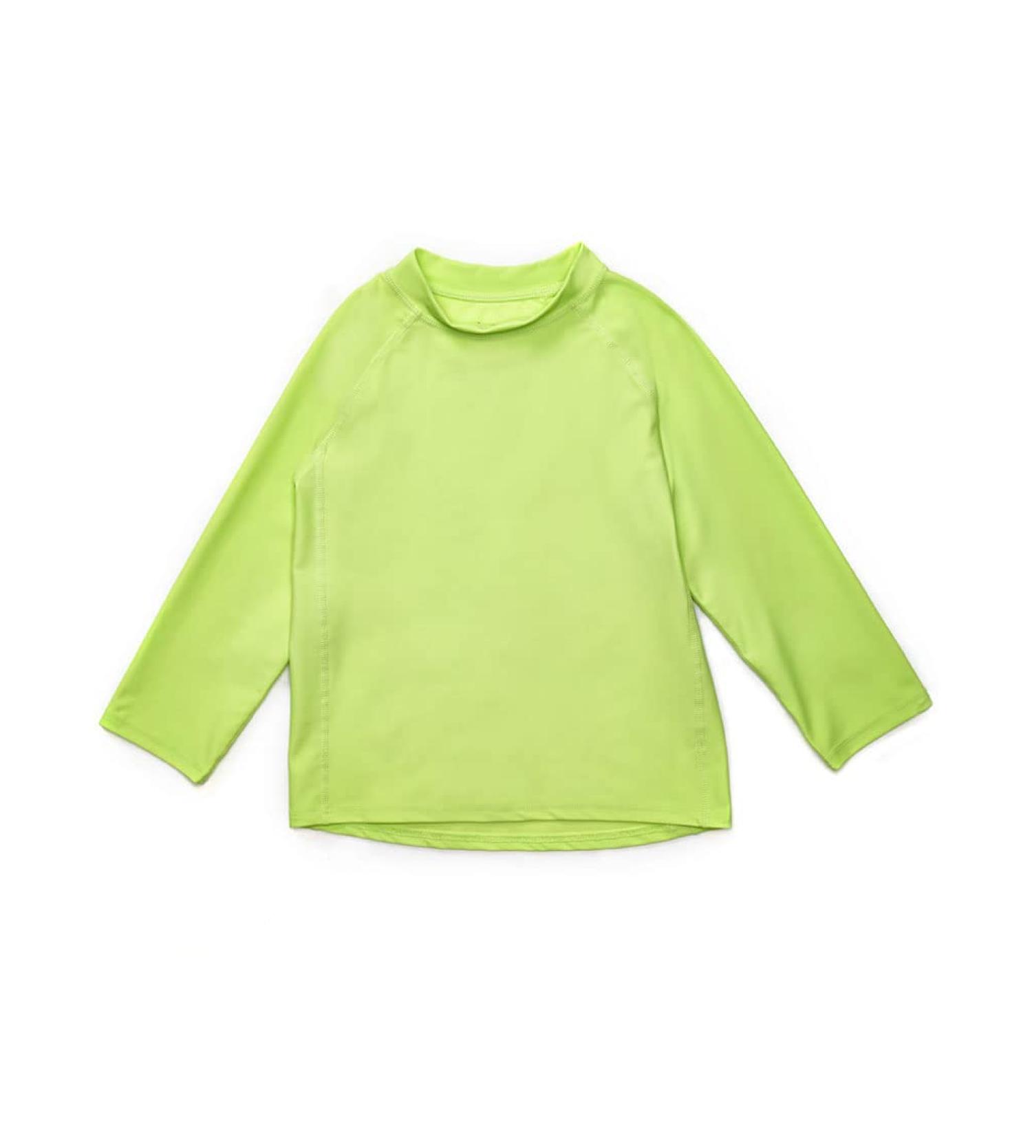 Leveret Long Sleeve Baby Boys Girls Rash Guard Sun Protected UPF + 50 Kids & Toddler Swim Shirt (12 Months-5 Toddler) 5 Years Green