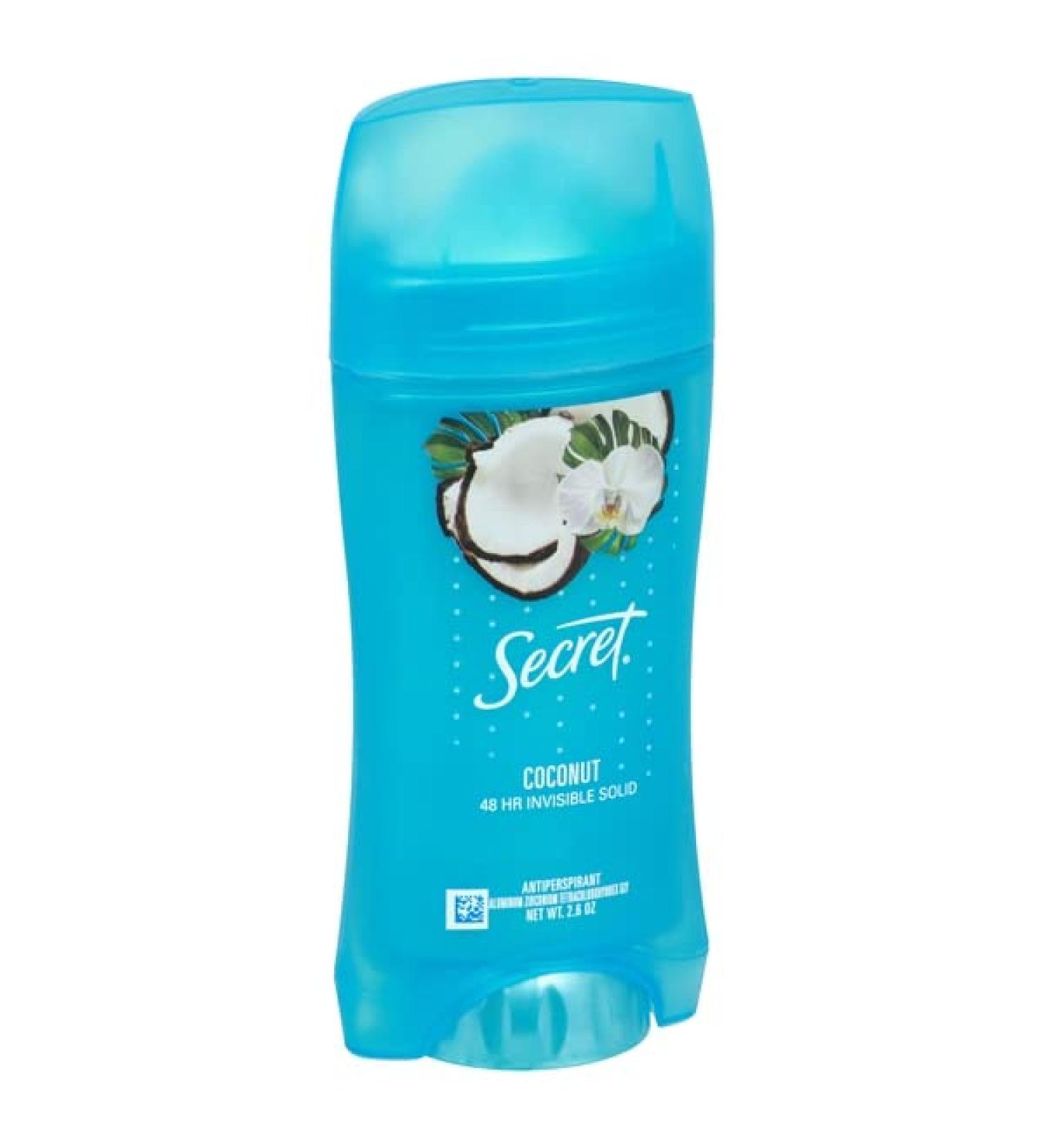 Secret Fresh Clear Gel Antiperspirant and Deodorant for Women  Coconut Scent  2.6 oz