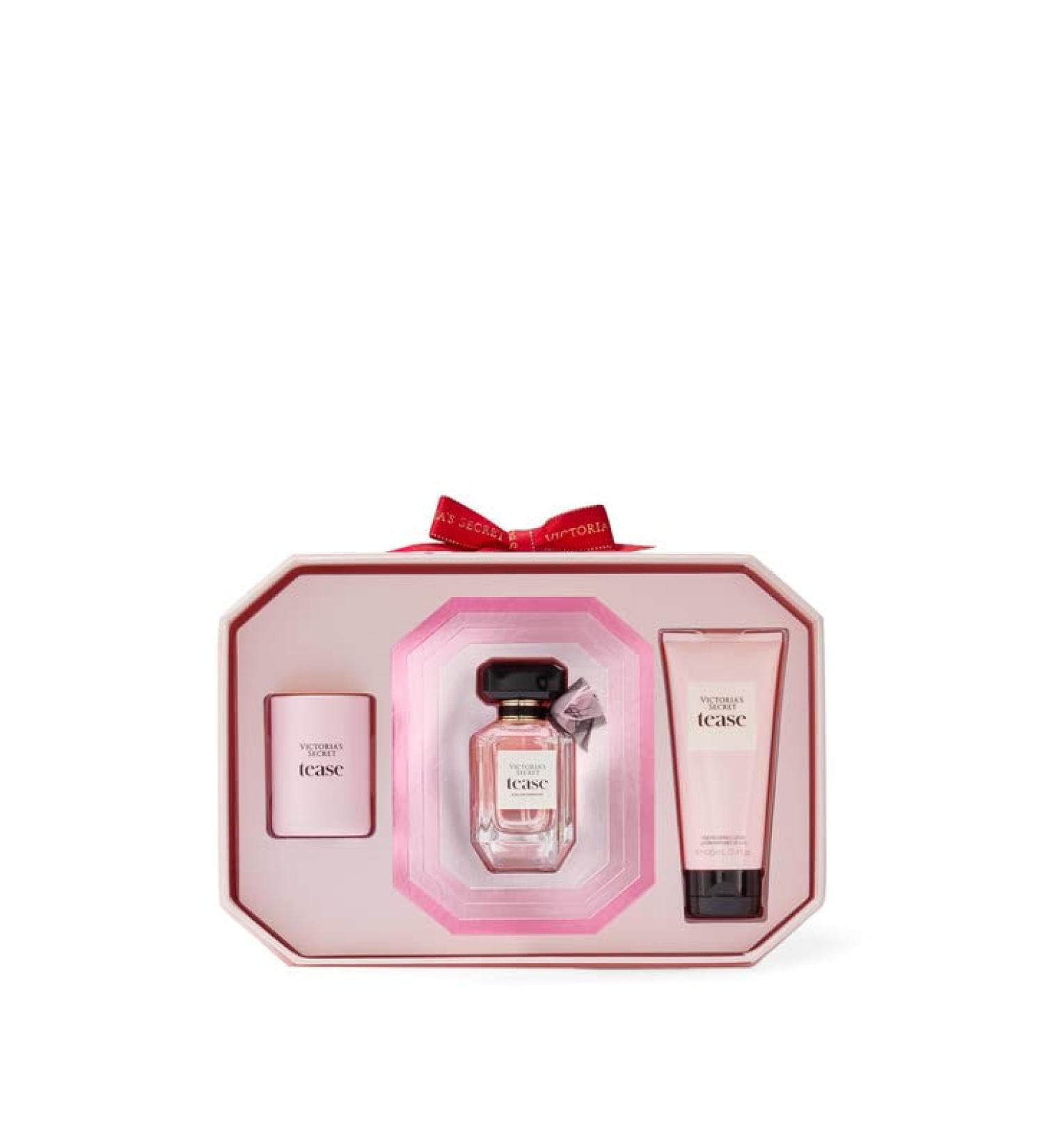 Victoria's Secret Tease Eau de Parfum 5 Piece Gift Set: 3.4 oz. Eau de Parfum Mini Eau de Parfum Body Wash Body Lotion & Whipped Body Butter - Buy Online on GoSupps.com