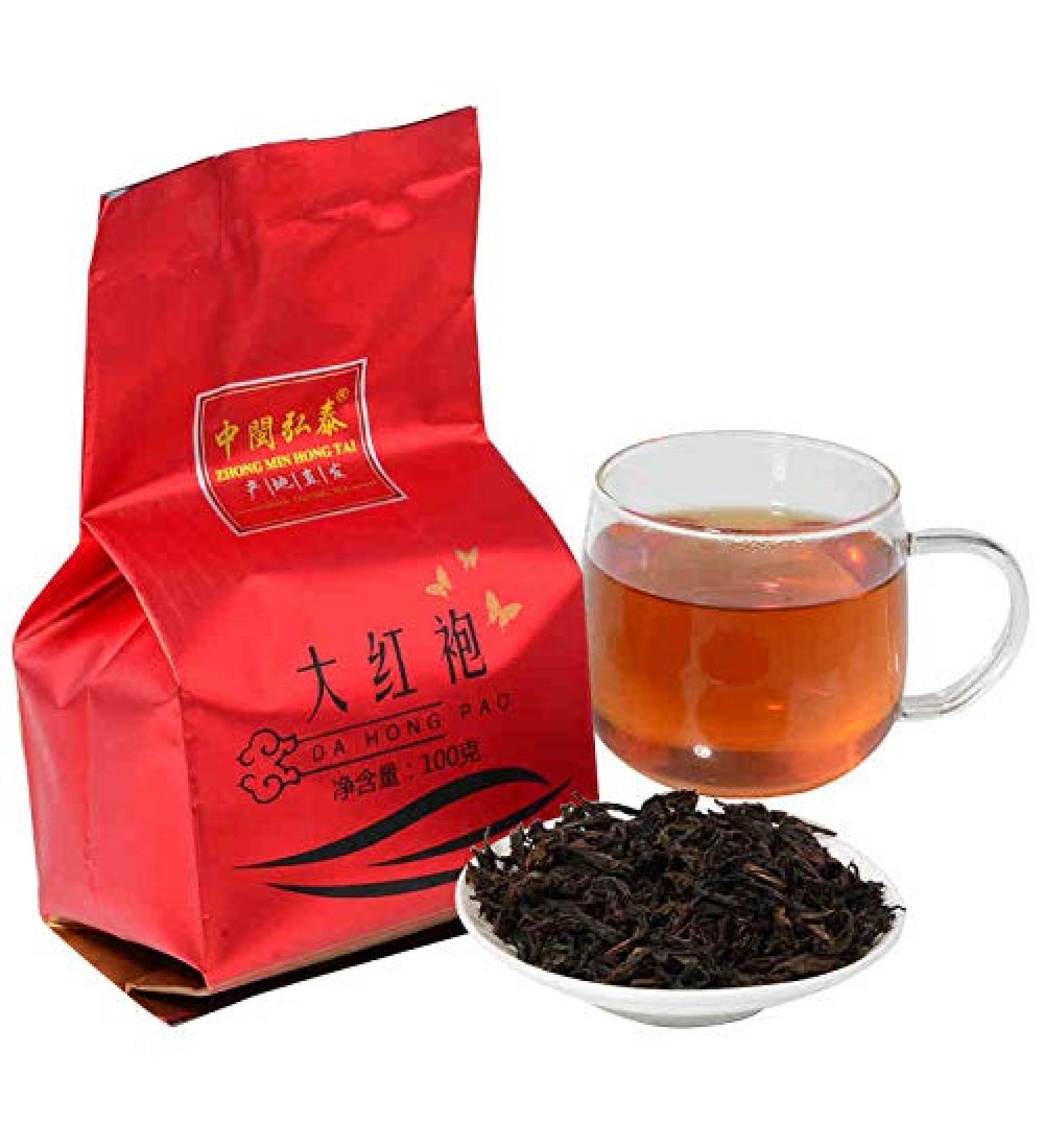 Da Hong Pao(3.52 oz)Roasted Oolong Tea Loose Leaf - Fujian Wuyi Rock Oolong Tea Dahongpao Big Red Robe - Chinese High Mountain Wu Long Tea - Naturally Grown 100g - Buy Online on GoSupps.com