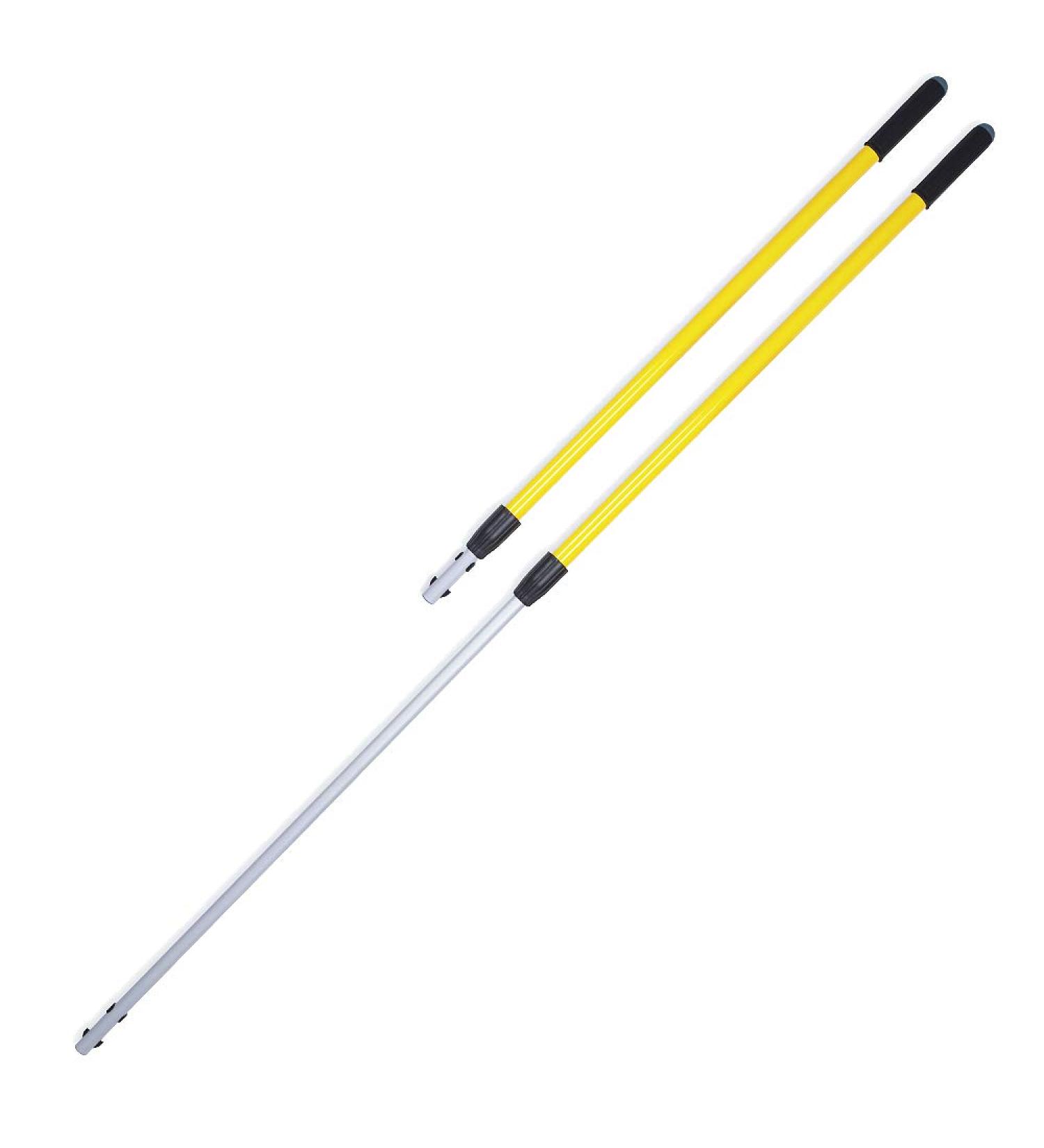 Rubbermaid Commercial  Quick-Connect Straight Adjustable Extension Handle/Pole - Cleaning Tool for Floors  Walls  Ceilings  Windows in Residential/Commercial/Business  Yellow  4ft - 6ft  FGQ75500YL00 4 ft - 6 ft - Buy Online on GoSupps.com