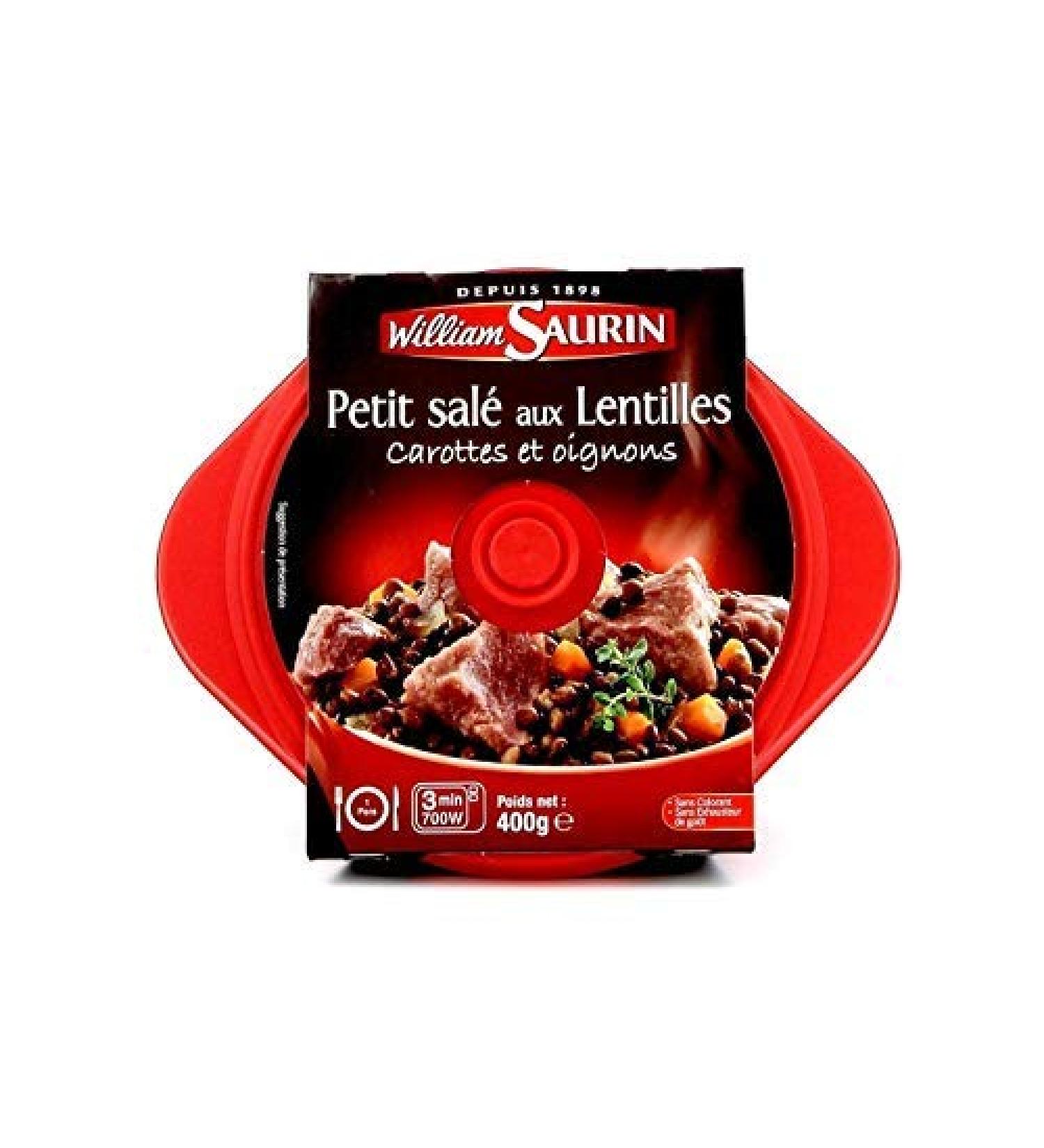 William Saurin Small Salted Lentils Casserole 400 g Set of 3