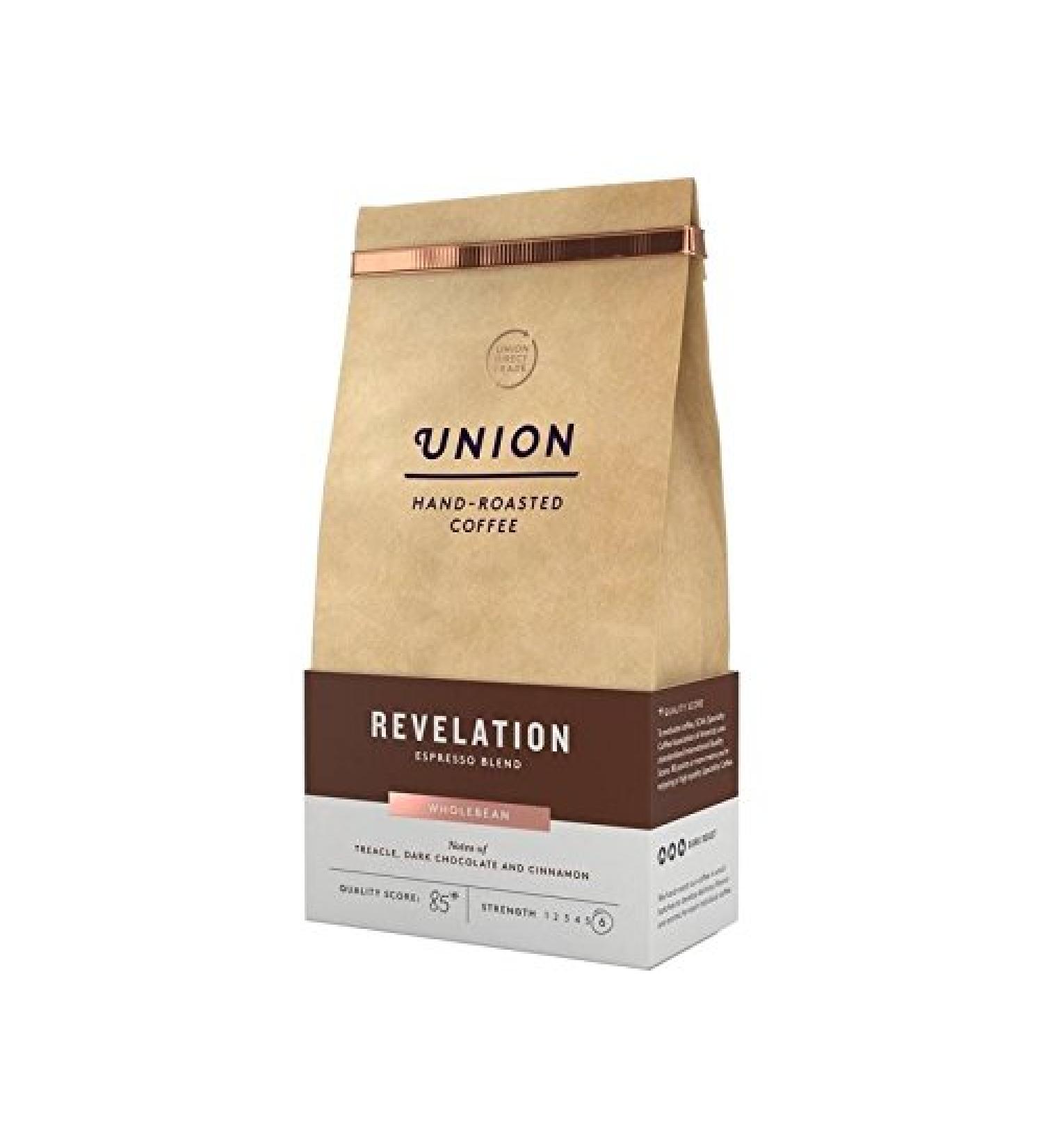 Union Coffee Espresso Blend Coffee Beans - Revelation 200g - Pack of 6