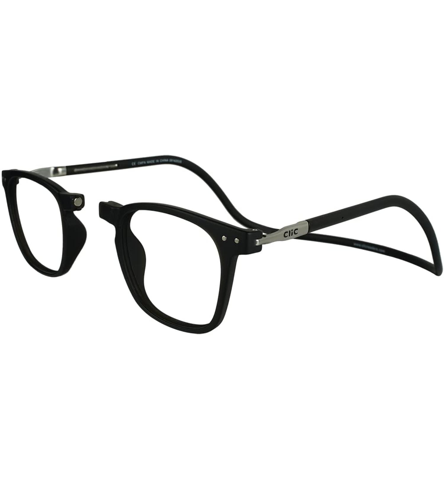 Clic Magnetic Reading Glasses for Men & Women - Manhattan Black 3.0 Magnification Computer Readers - Buy Online on GoSupps.com