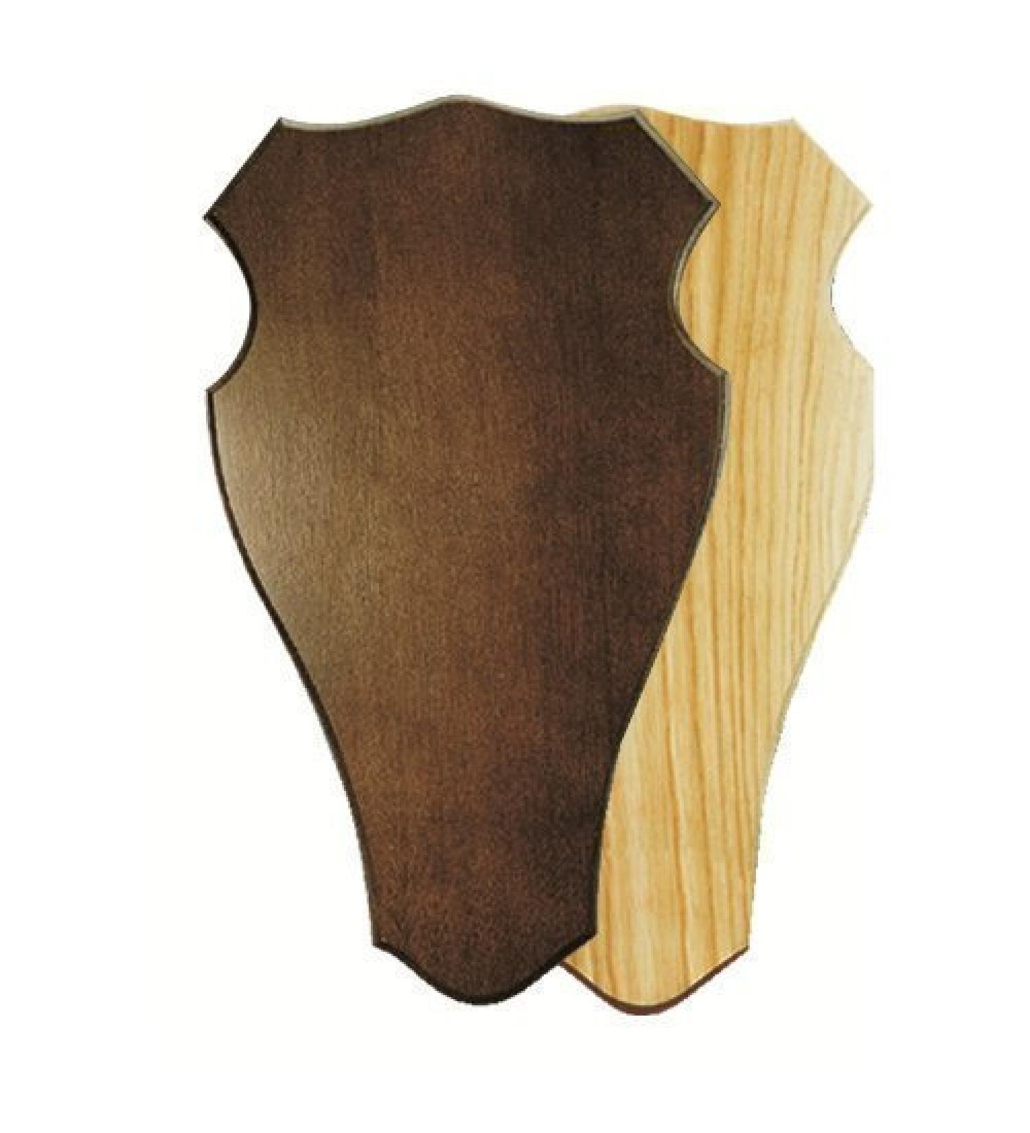 Horn board for red and fallow deer 36x20cm round - dark