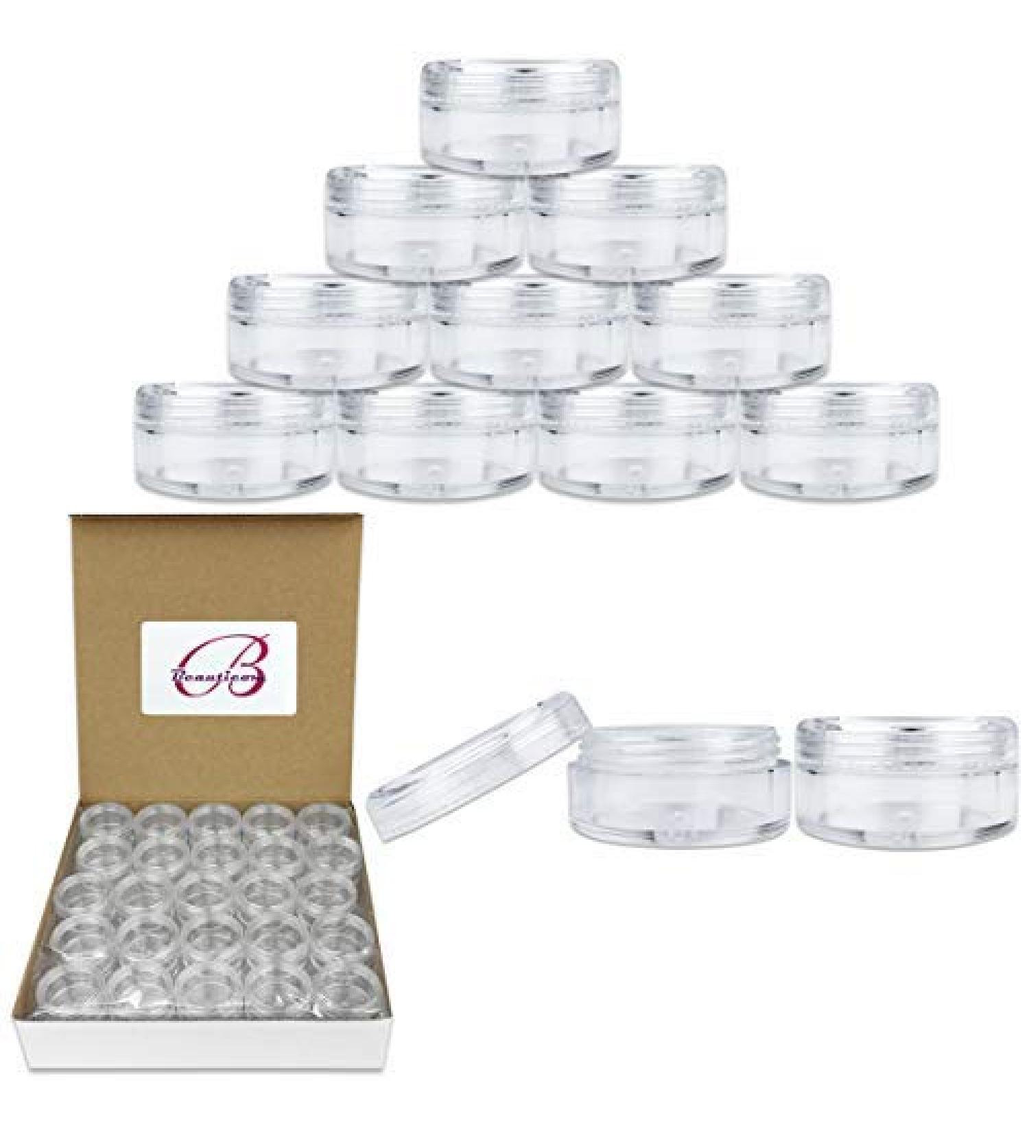50 Clear 5g Acrylic Jars - BPA Free Cosmetic Containers for Makeup, Samples, and More - Buy Online on GoSupps.com