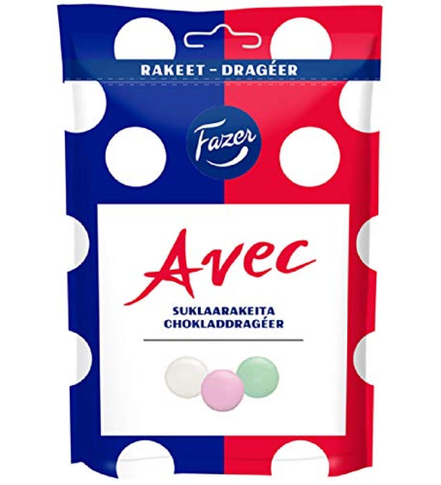 Karl Fazer Fazer With Ranskalaisia Pastilleja Mint Chocolate Dragee Drops Candy Bag 175g