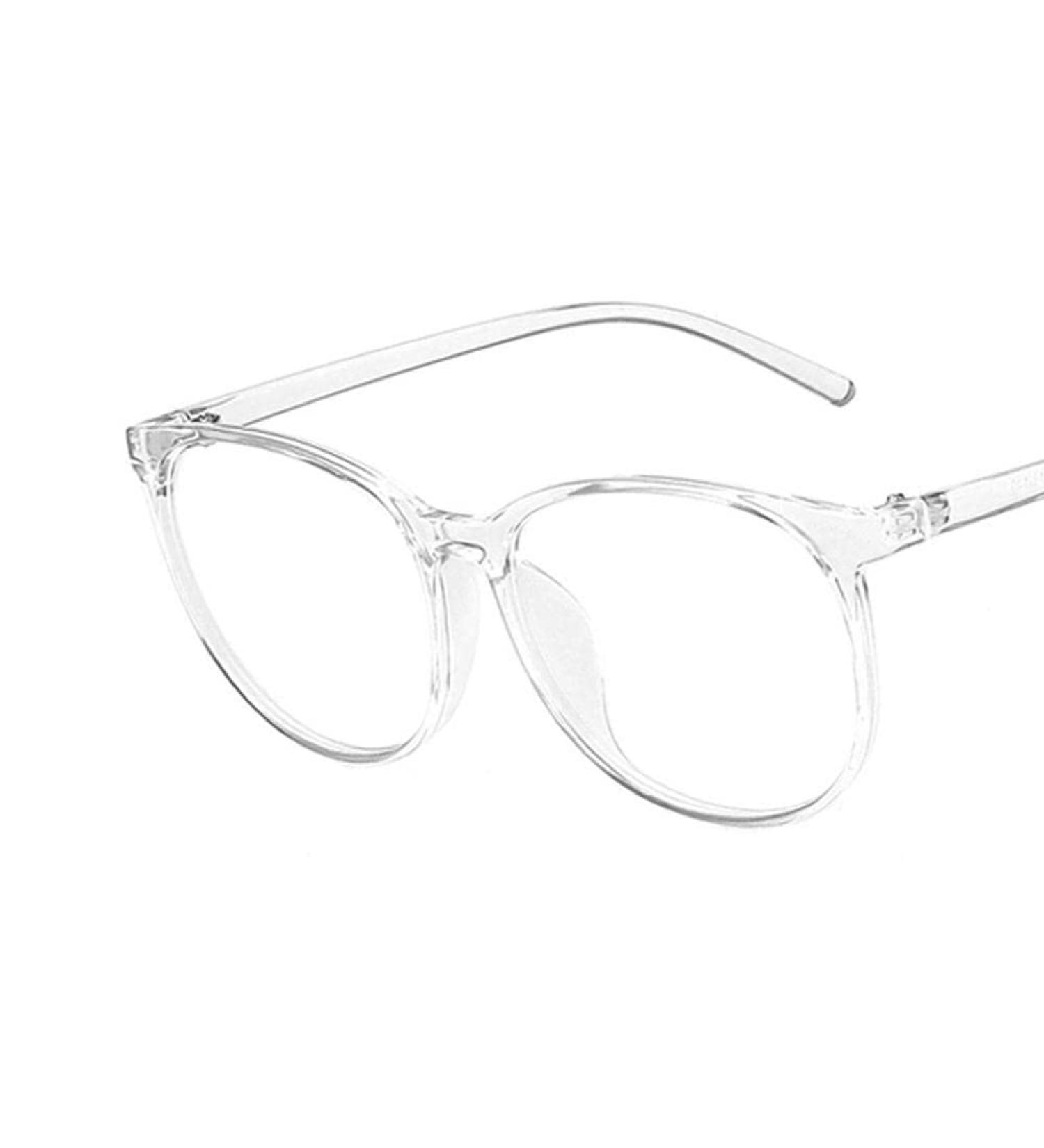 Buy GXFCAI Vintage Transparent Computer Glasses - Anti Blue Light Round Frames for Clear Vision - Buy Online on GoSupps.com