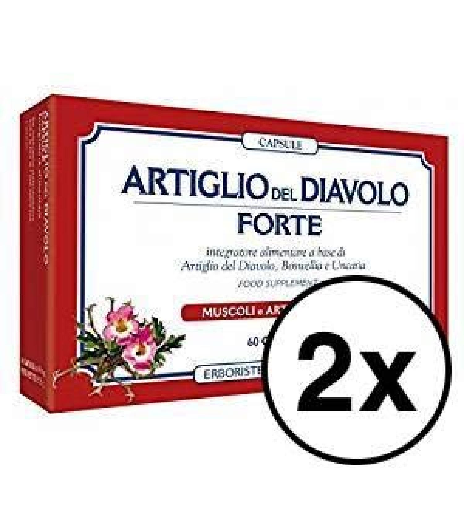 ERBORISTERIA MAGENTINA Del Diavolo Forte 60 capsules with forest wave and hooks 2 packs