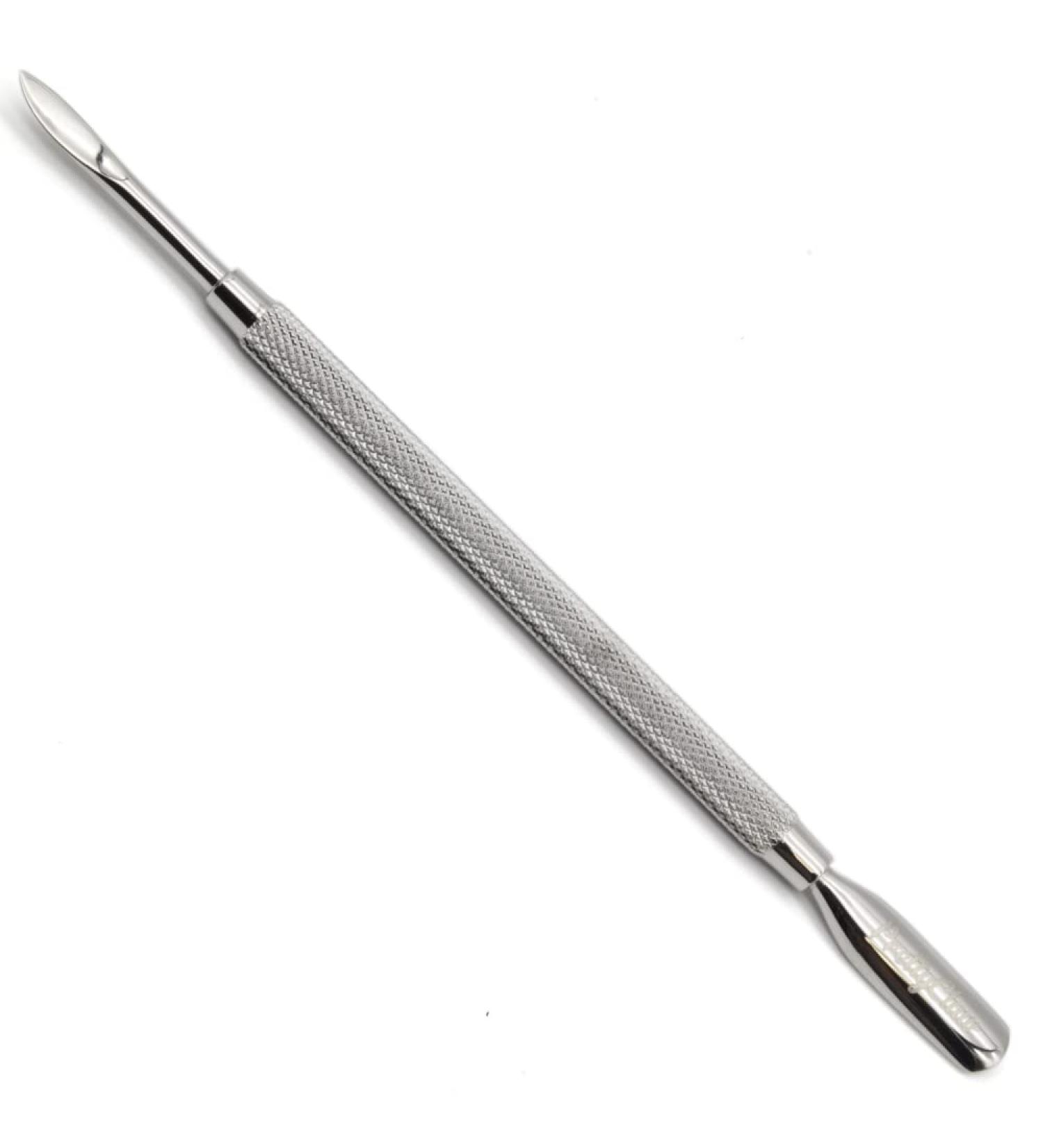 PrettyClaw Stainless Steel Double Sided Cuticle Pusher Tool - Professional Salon Quality Cuticle Remover for Manicure and Pedicure (A02) - Buy Online on GoSupps.com