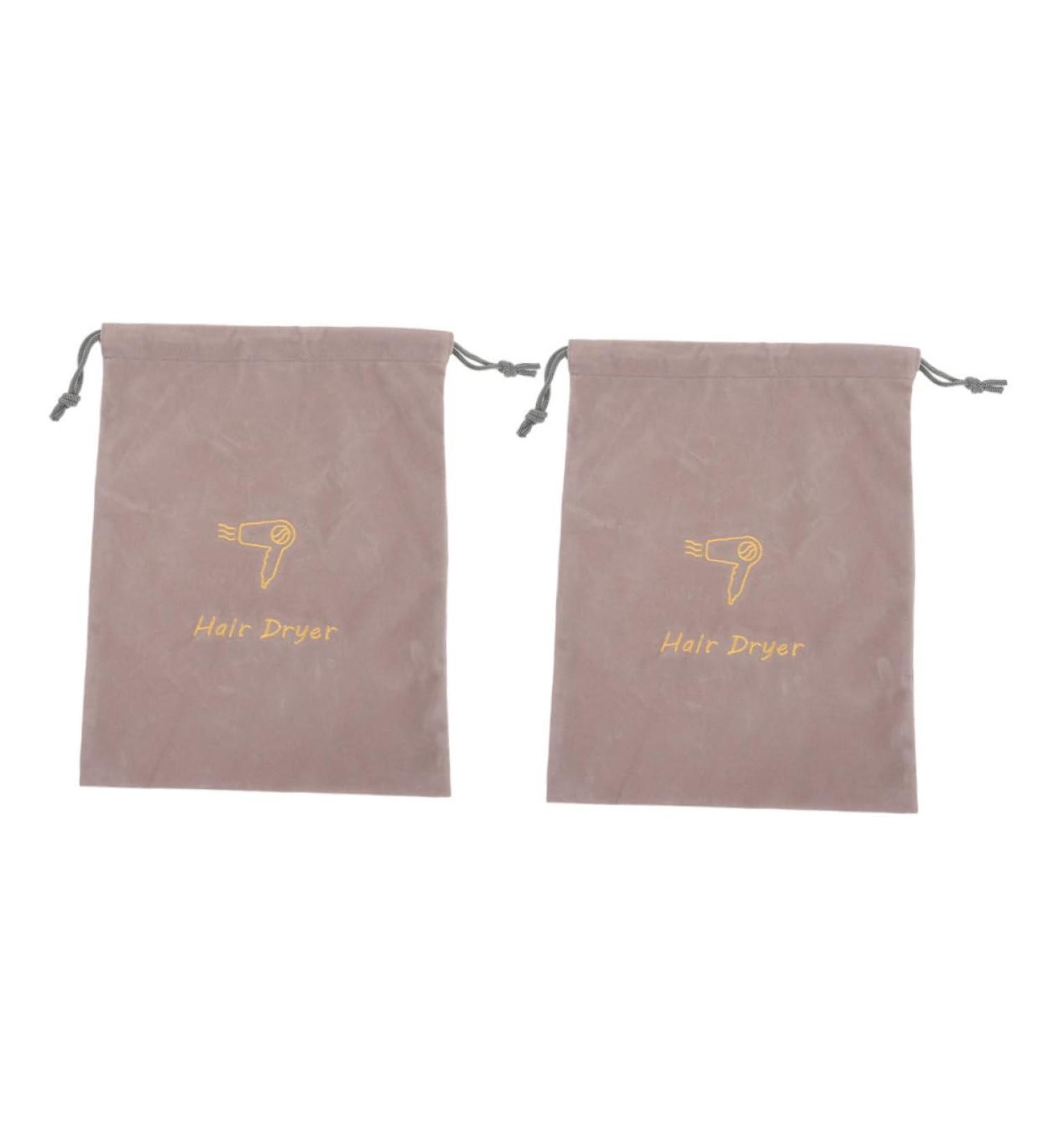 SKISUNO 2pcs Velvet Bag Drawstring Bag Hair Blow Dryer Bag Portable Hair Dryer Bag Drawstring Hair Dryer Bags Blow Dryer Retractable Cord Hair Dryer Bag Drawstring Hair Dryer Bag for Head - Buy Online on GoSupps.com