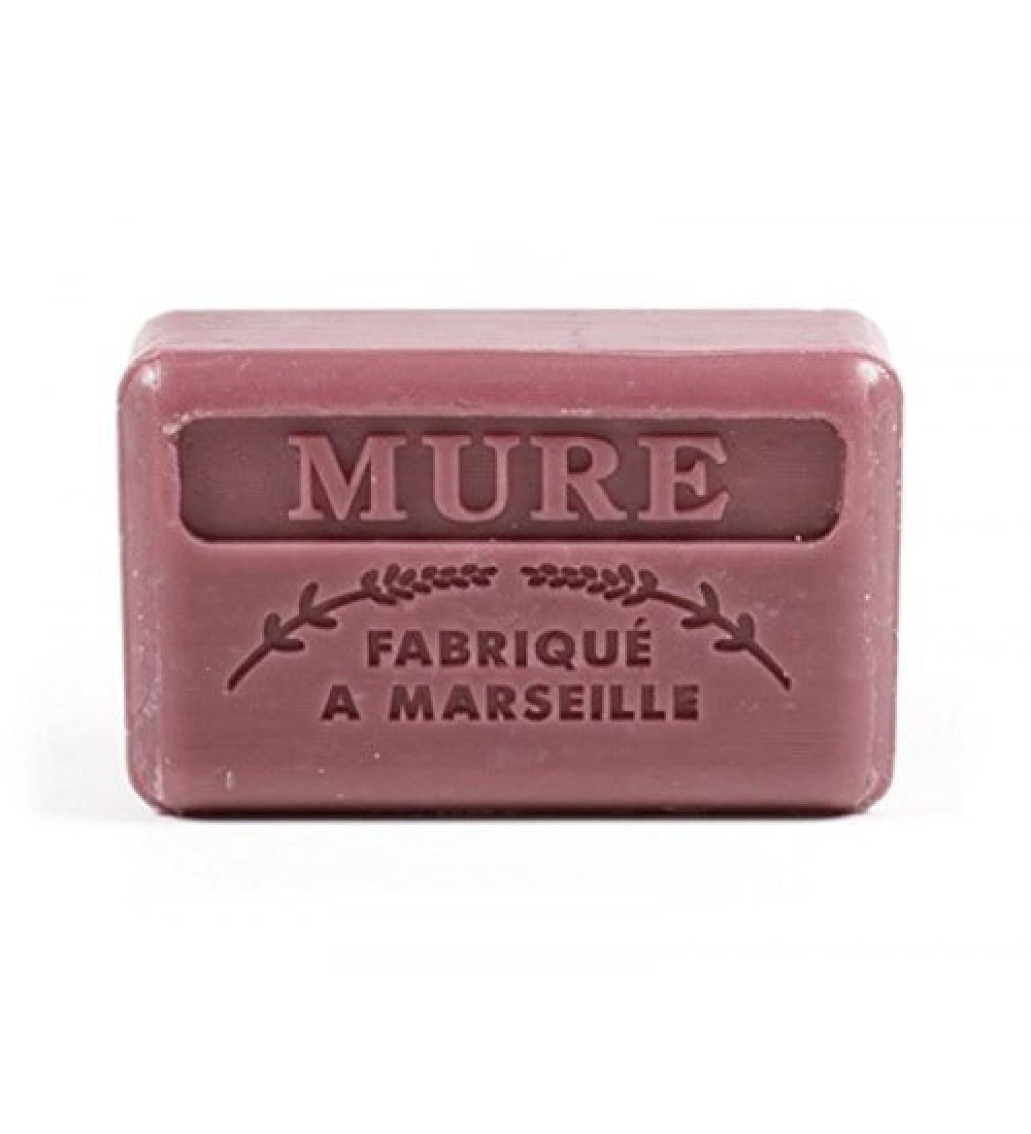 125G Savon De Marseille Soap - Mure (Blackberry)