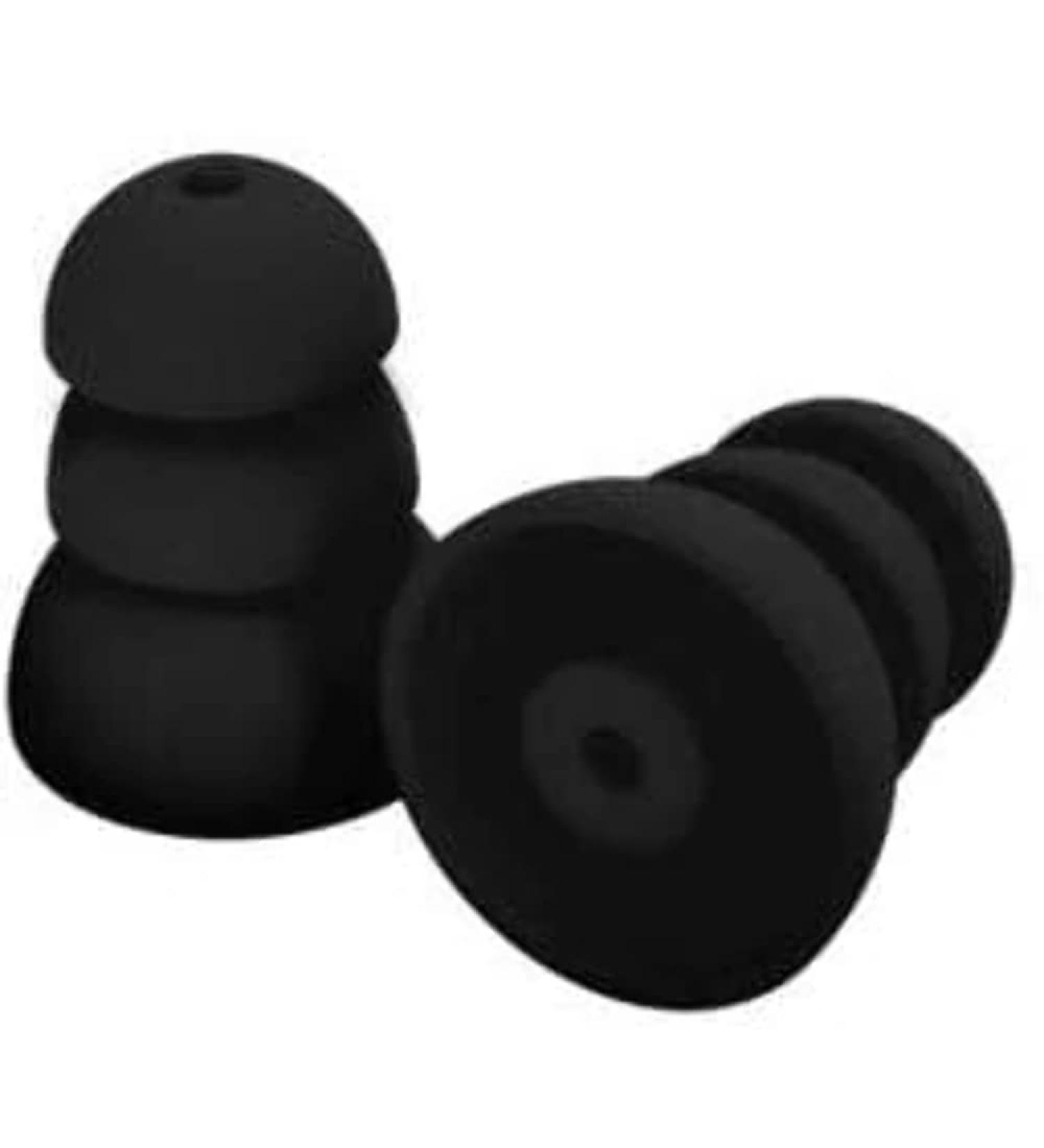 PRPSB10 Plugfones PRP-SB10 Comfortiered Replacement Silicone Plug 26 Db  Black  5-Pair
