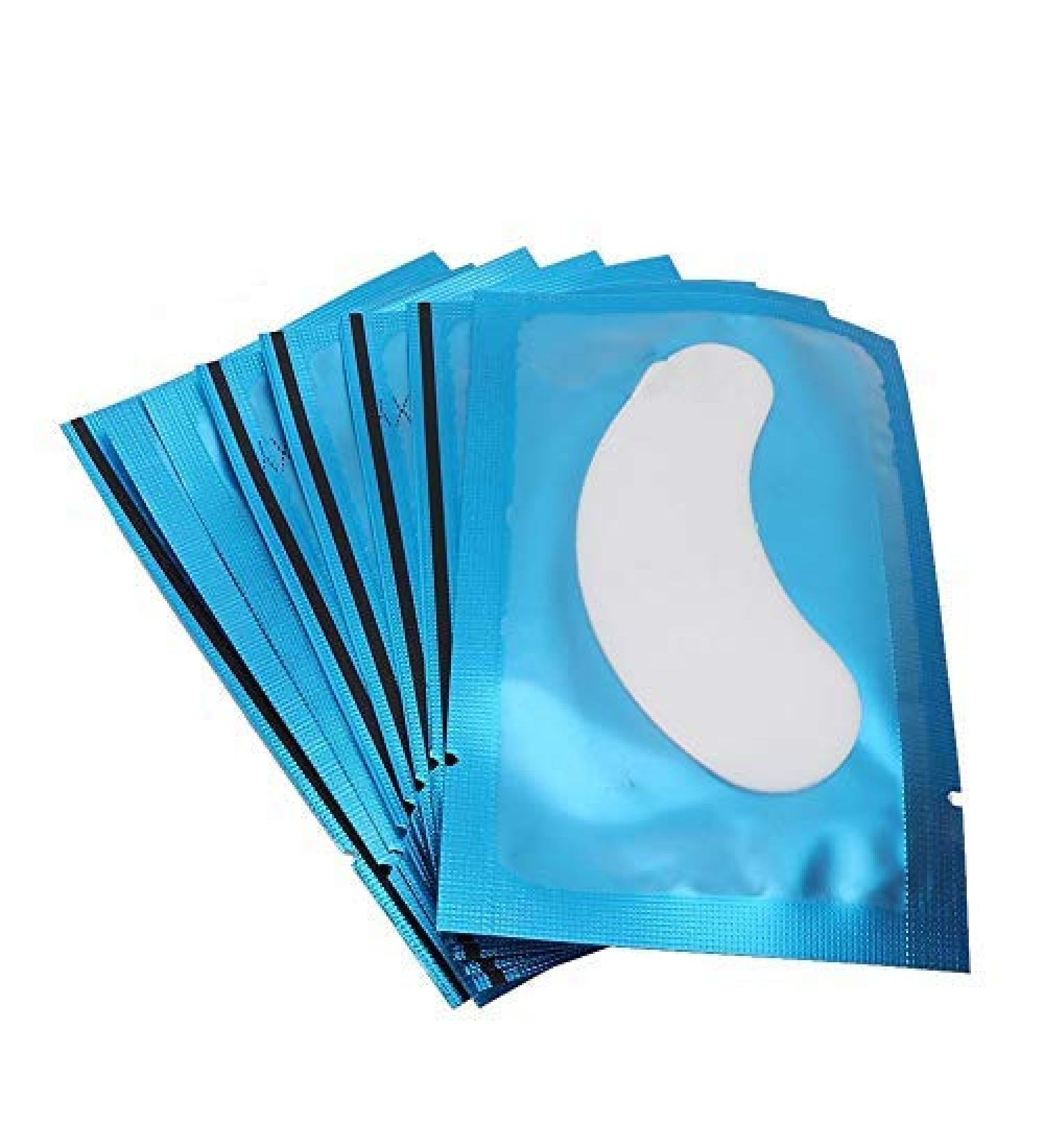 50 Pairs Anti-Aging Eye Pads for Eyelash Extensions - Lint-Free Hydrogel Gel Patch (Blue) | Professional Eye Care - Buy Online on GoSupps.com