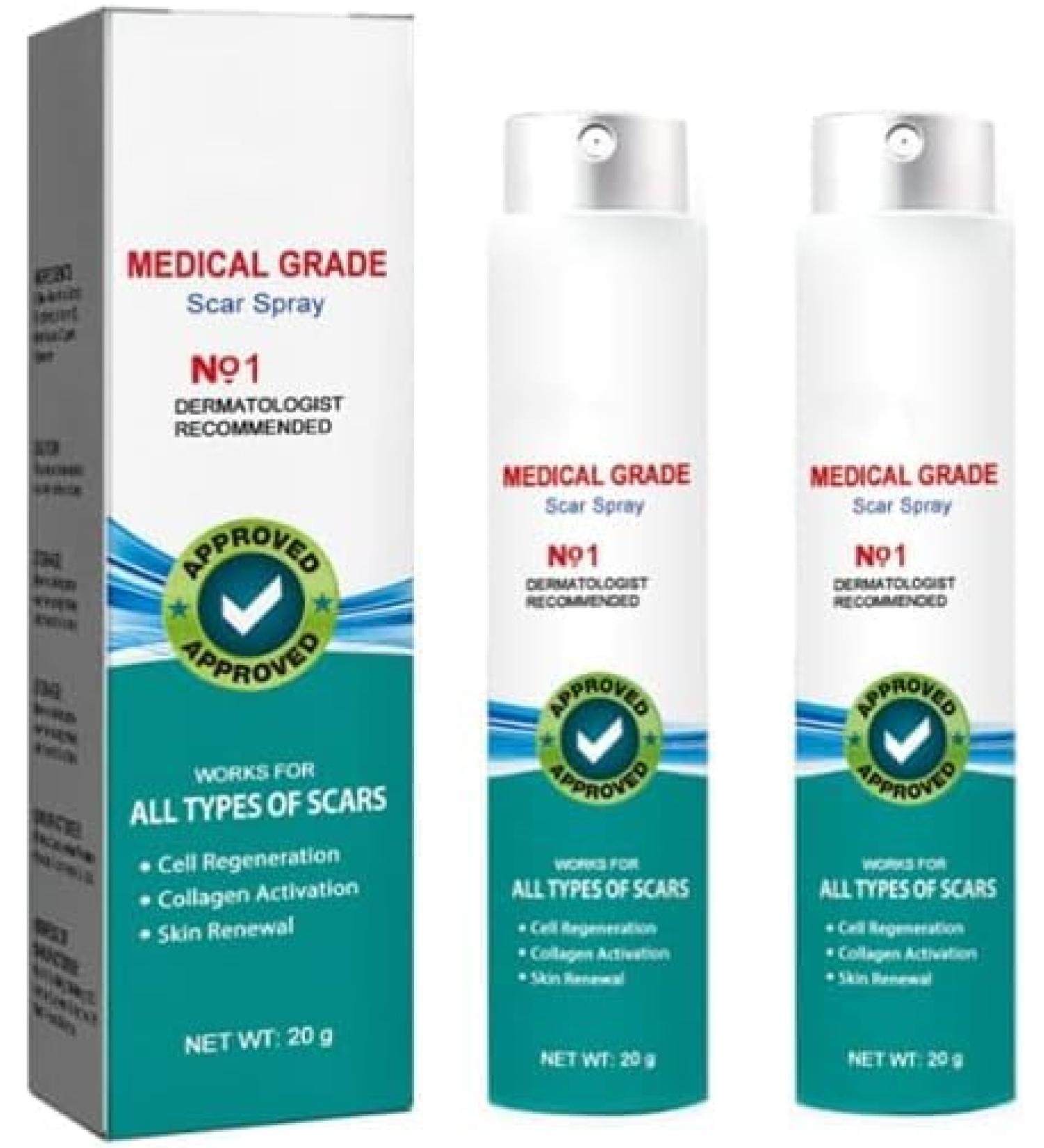 Scar Removal Spray- Advanced Formula for All Types of Scars - 2PCS - Buy Online on GoSupps.com