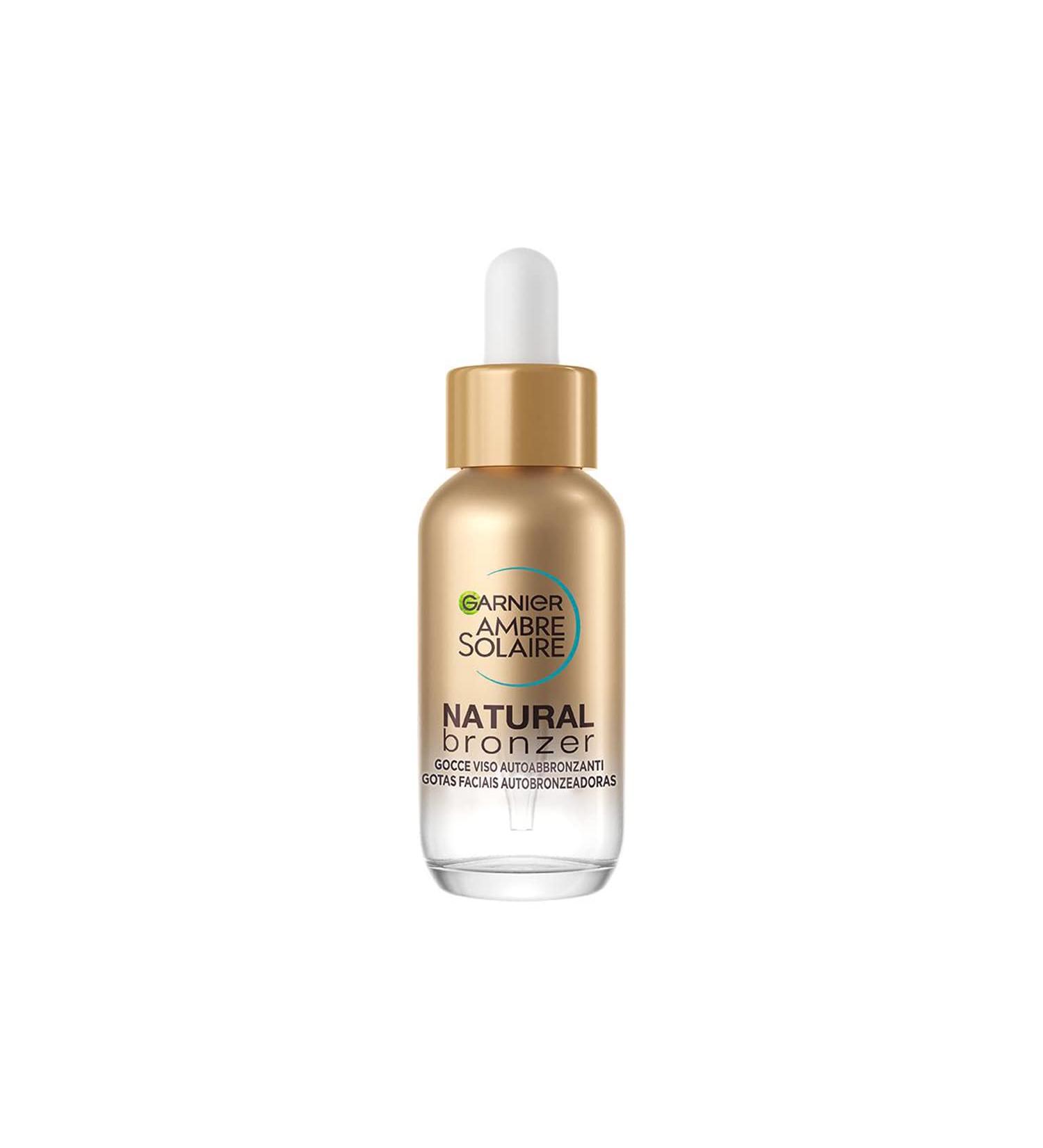 Garnier Natural Bronz facial drops for an even and natural effect quickly retracting moisturizing with hyaluronic acid and coconut water Ambre Solaire 30 ml
