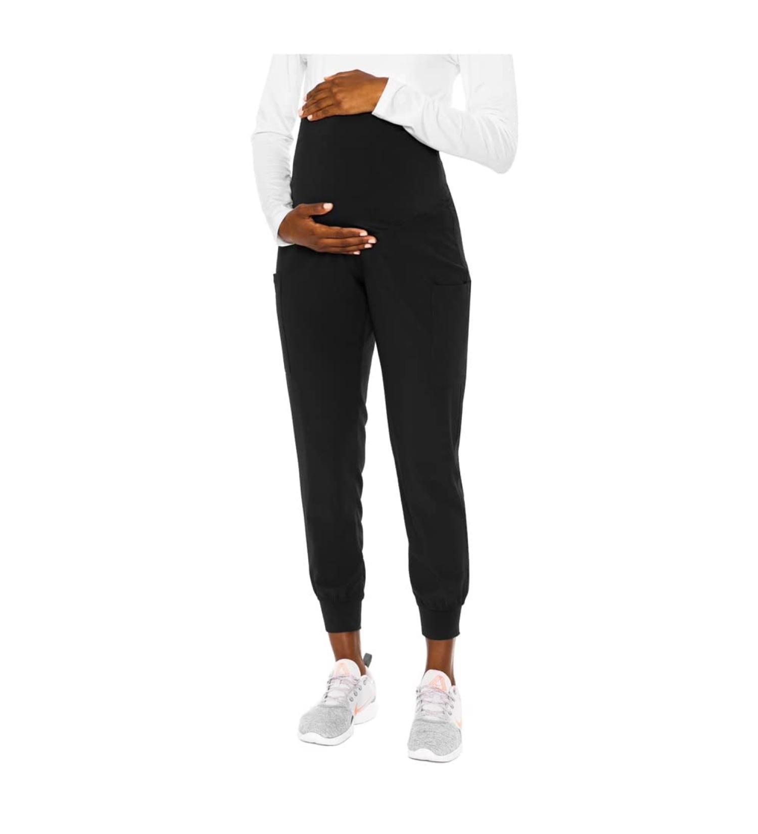 Med Couture Women's Maternity Jogger Pant - Small - Black | Stylish & Comfortable Maternity Wear - Buy Online on GoSupps.com