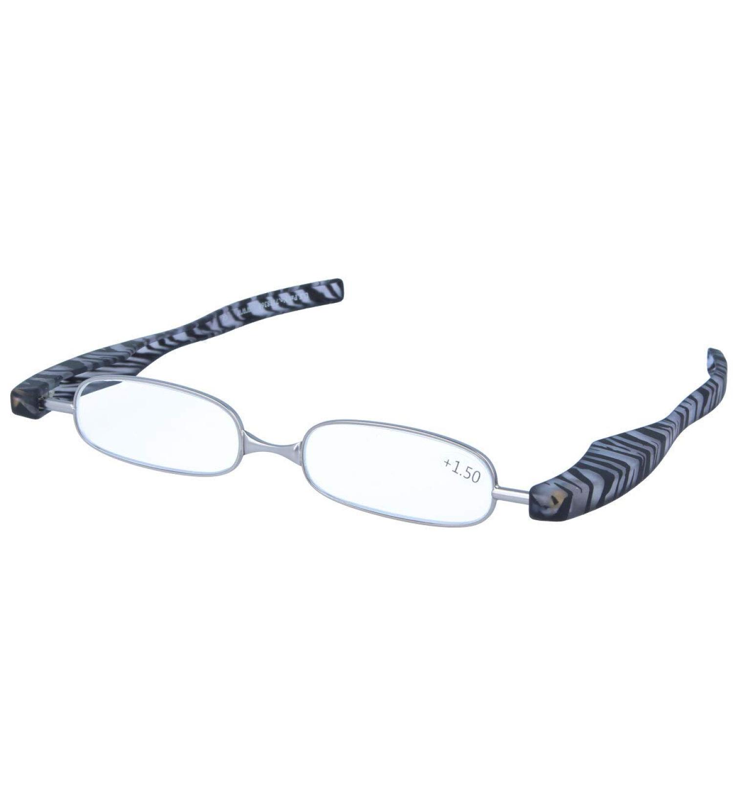 foldable reading glasses / aid with pattern - PODREADER FINE ZEBRAPRINT +2.50 dpt +2.50 dpt Zebraprint