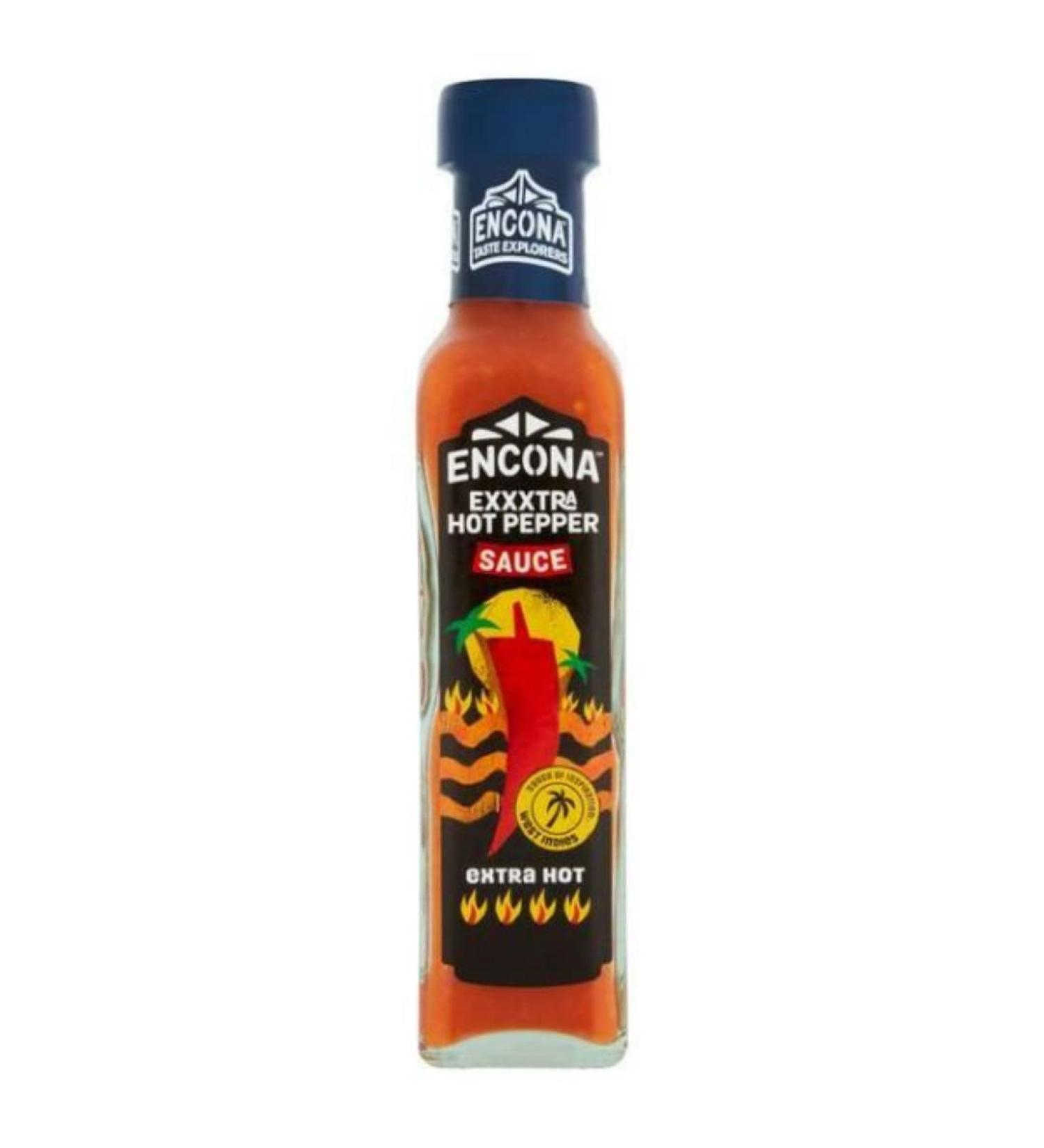 3 x Encona Extra Hot Pepper Sauce 6 x 142ml