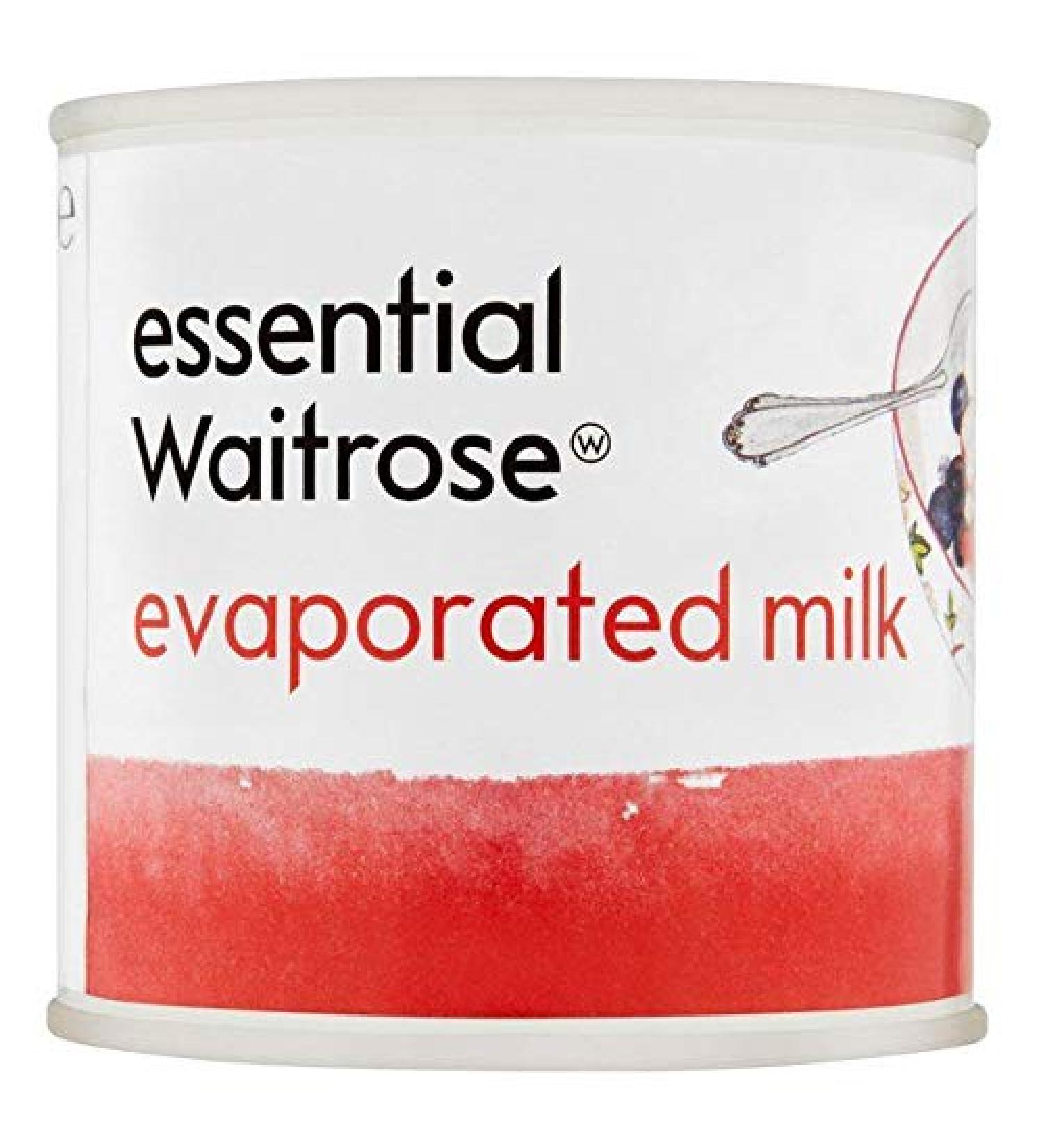 Essential Waitrose Evaporated Milk 170g
