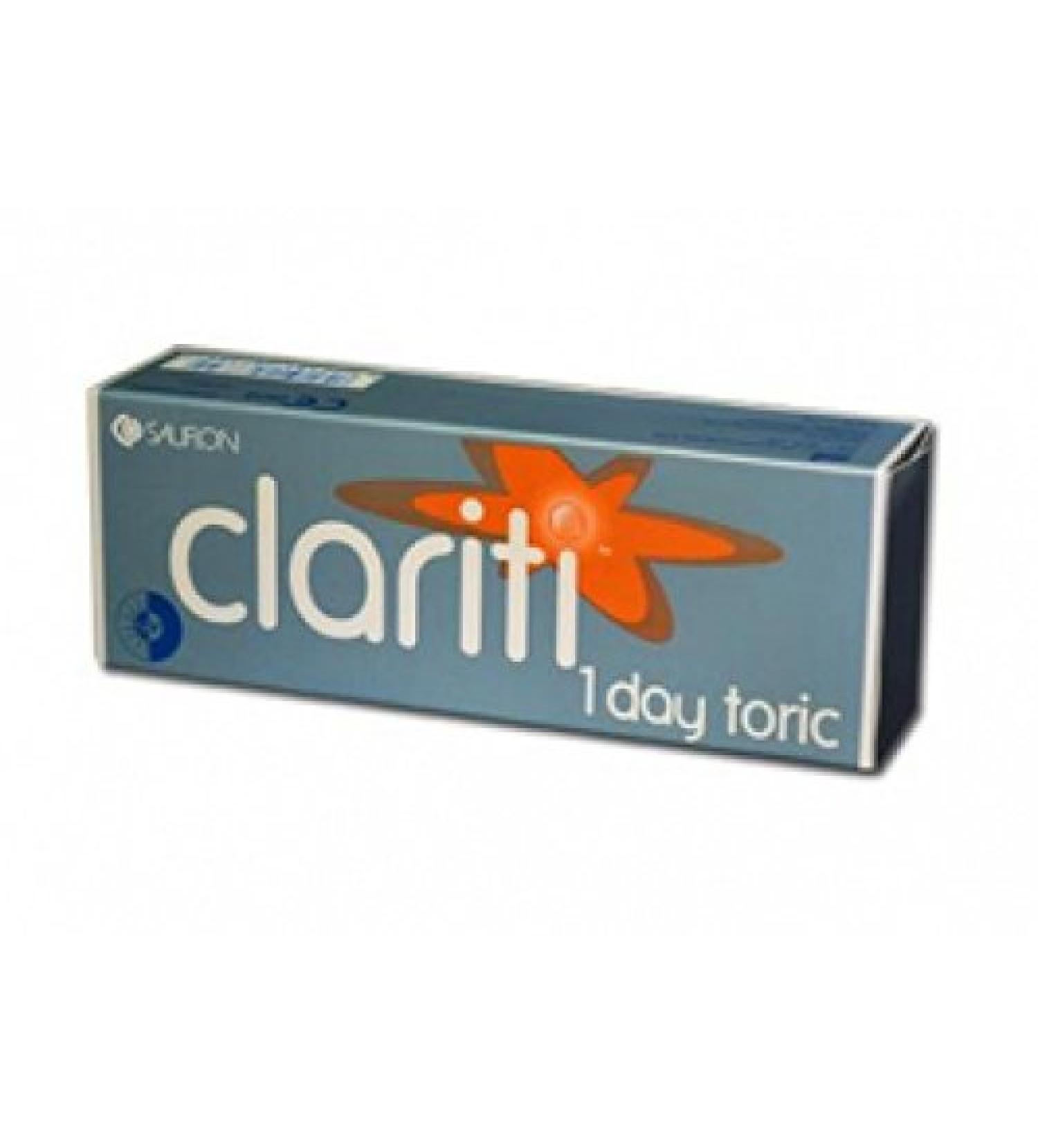 Sauflon Kontaktlinsen Clariti 1 Day Toric - 30er Box (-0 25 -0 75x160)