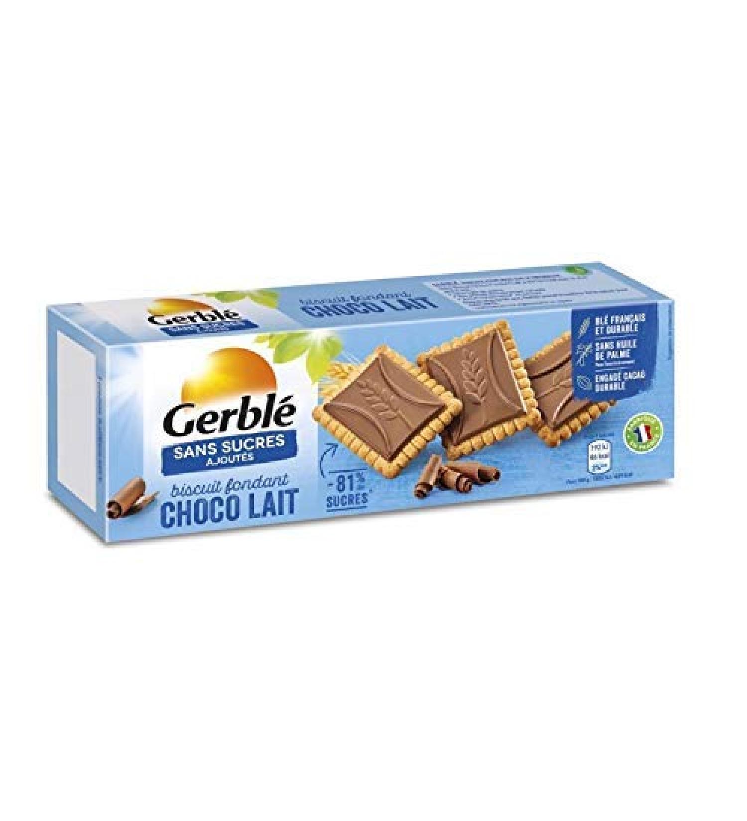 GERBL - Dark Chocolate Biscuit Milk No Added Sugar 125G - Pack of 3 - best offer - Buy Online on GoSupps.com