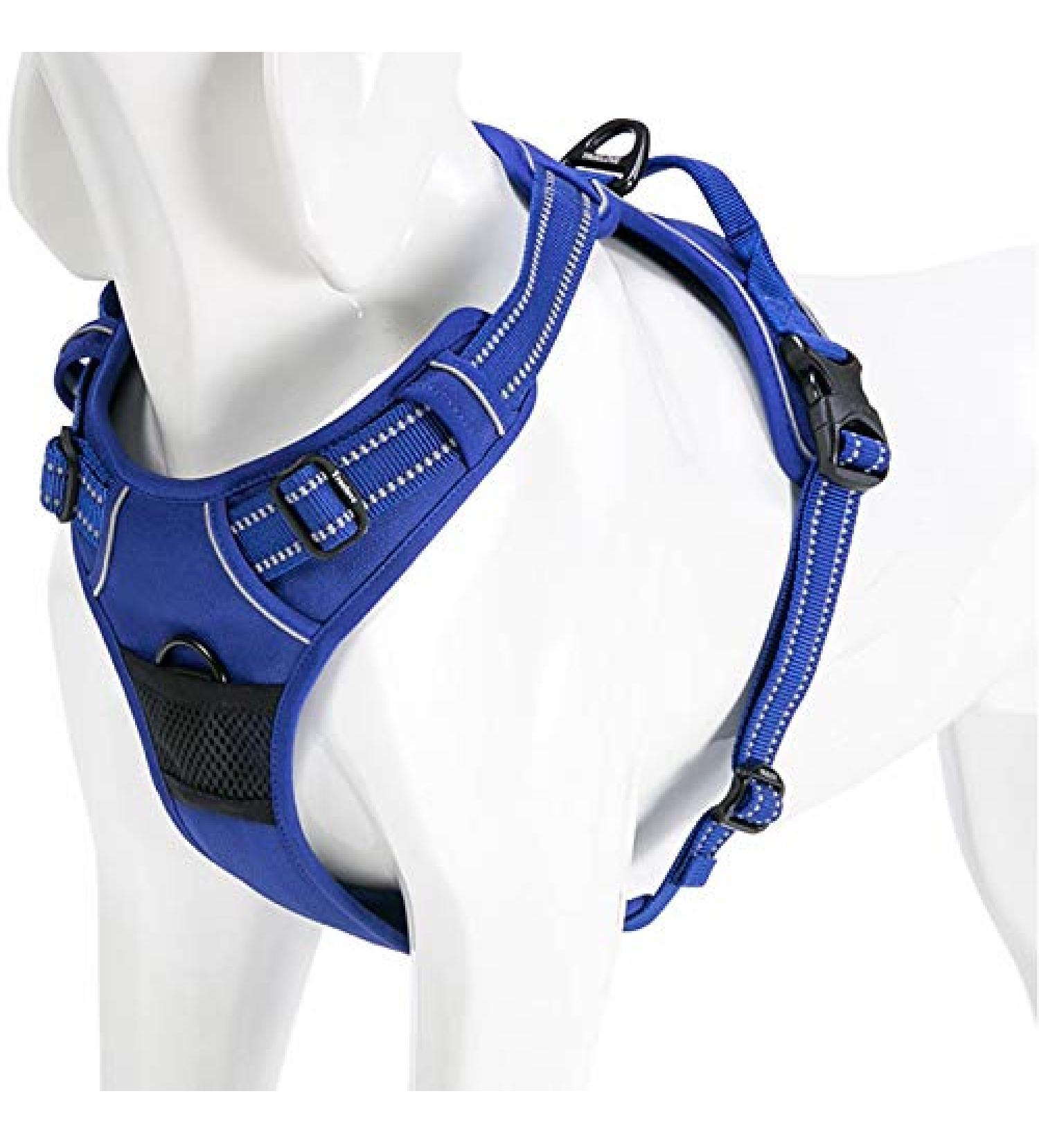 Buy Winhyepet Truelove No-Pull Dog Harness - Reflective & Adjustable - TLH5651 Royal Blue for Small Medium & Large Dogs - Buy Online on GoSupps.com