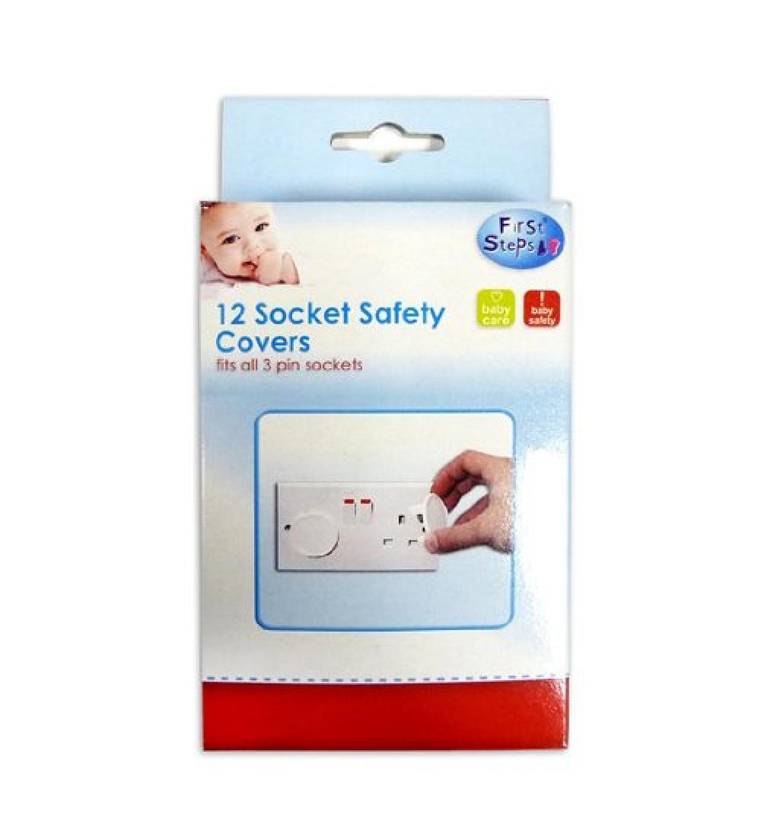 12 Home Safety Plug Socket Covers Baby & Child Proof Protector Guard Easy to Use