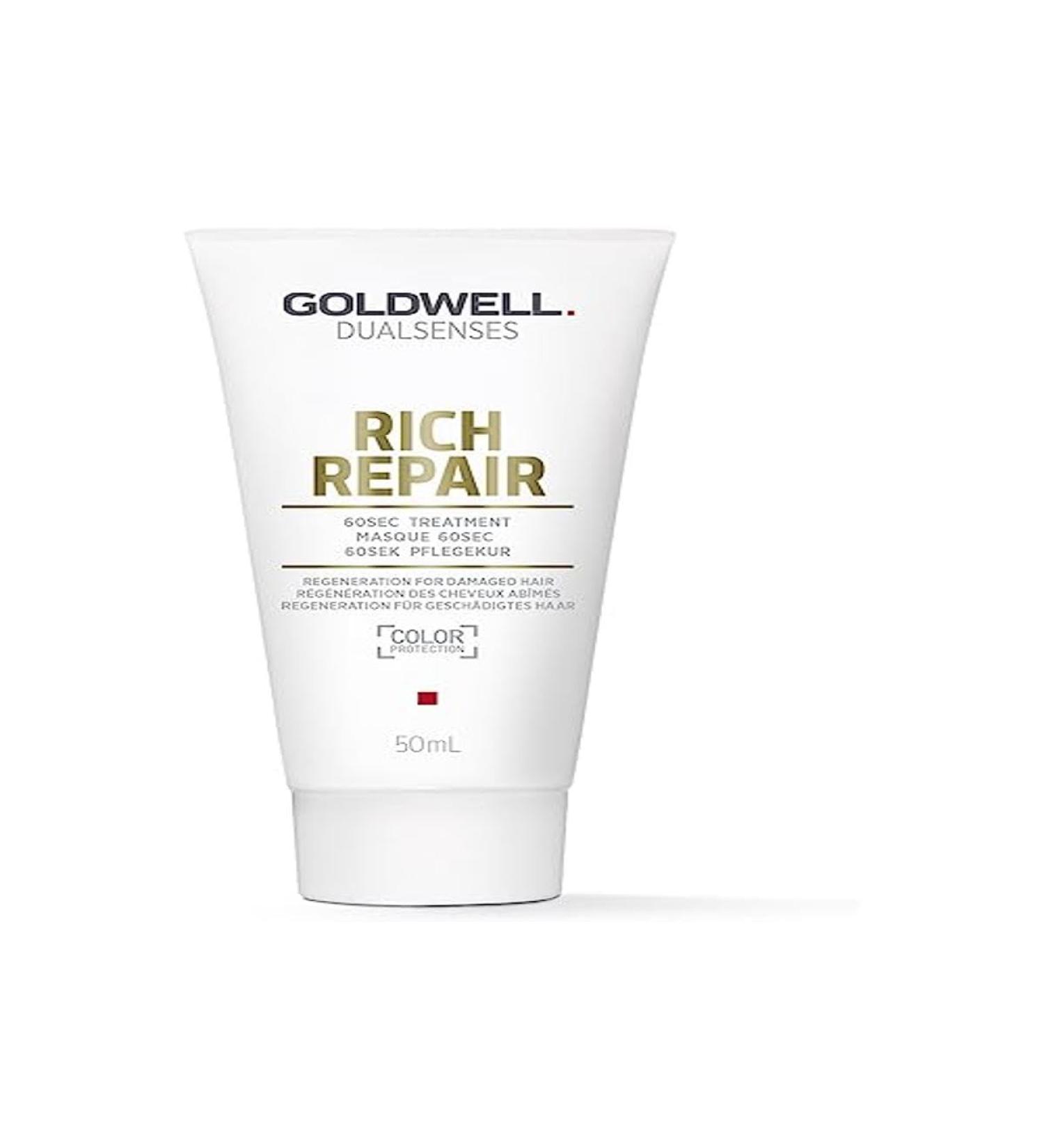 Goldwell Dualsenses Rich Repair 60 Sec Treatment 50 ml Ultra-fast intensive treatment for dry & damaged hair
