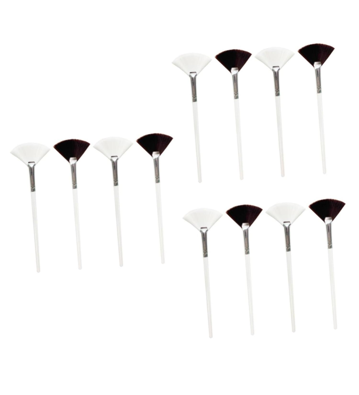 12 Pieces Brush Lipstick Brush Salon Brush Tool Applicator Beauty Brush for Face Cosmetics Face Cleaning Brush Apply for Miss - Buy Online on GoSupps.com