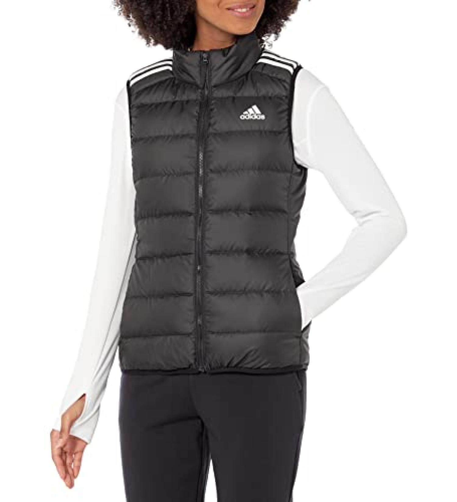 adidas Women's Essentials Light Down Vest Medium Black