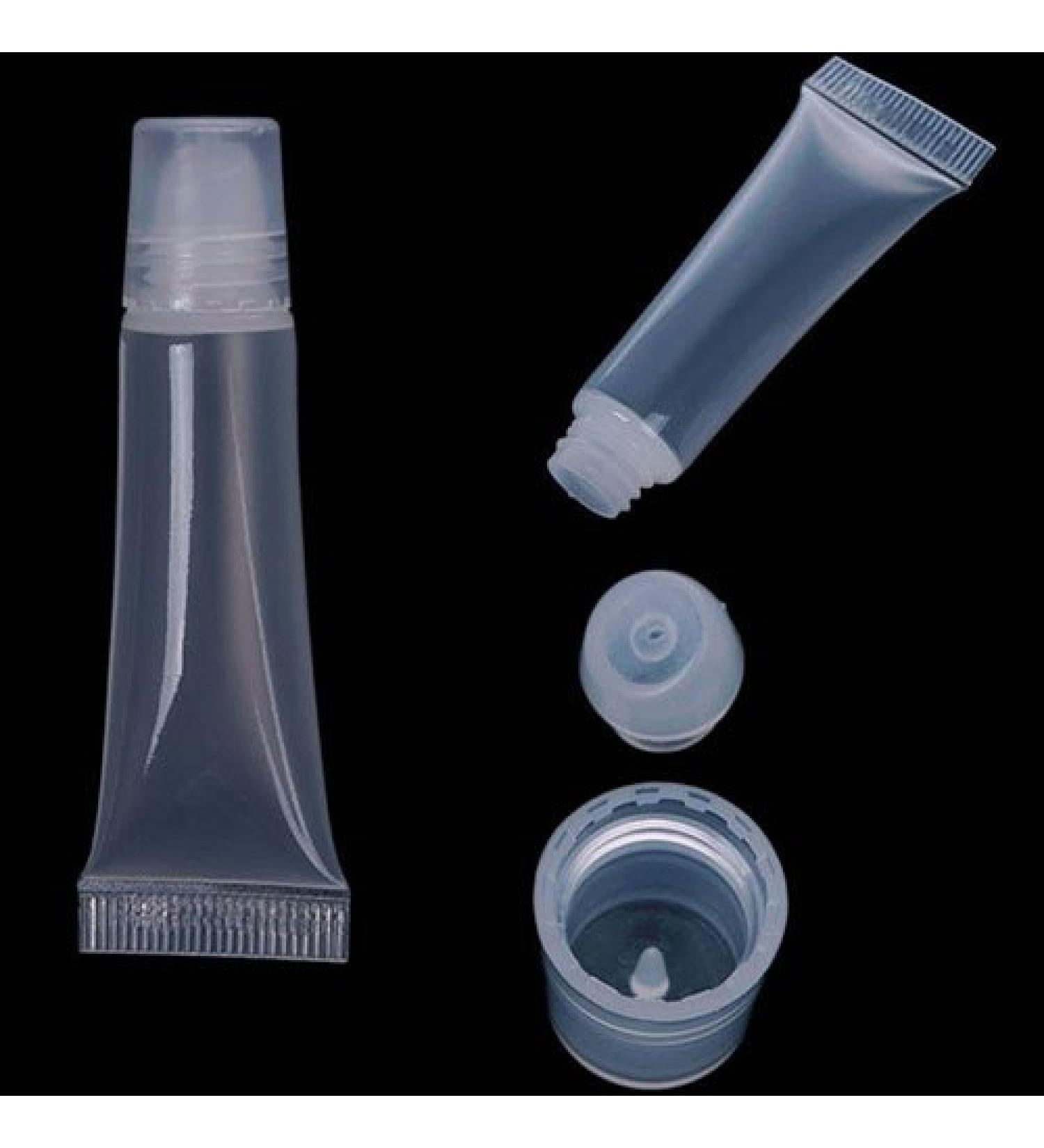 Brussels08 10ml Empty DIY Lip Gloss Balm Containers - Refillable Soft Tubes for Travel & Cosmetics - Buy Online on GoSupps.com