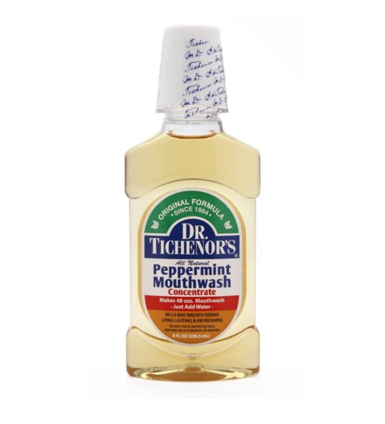 Dr Tichenors Mouthwash  Peppermint 8 FL OZ