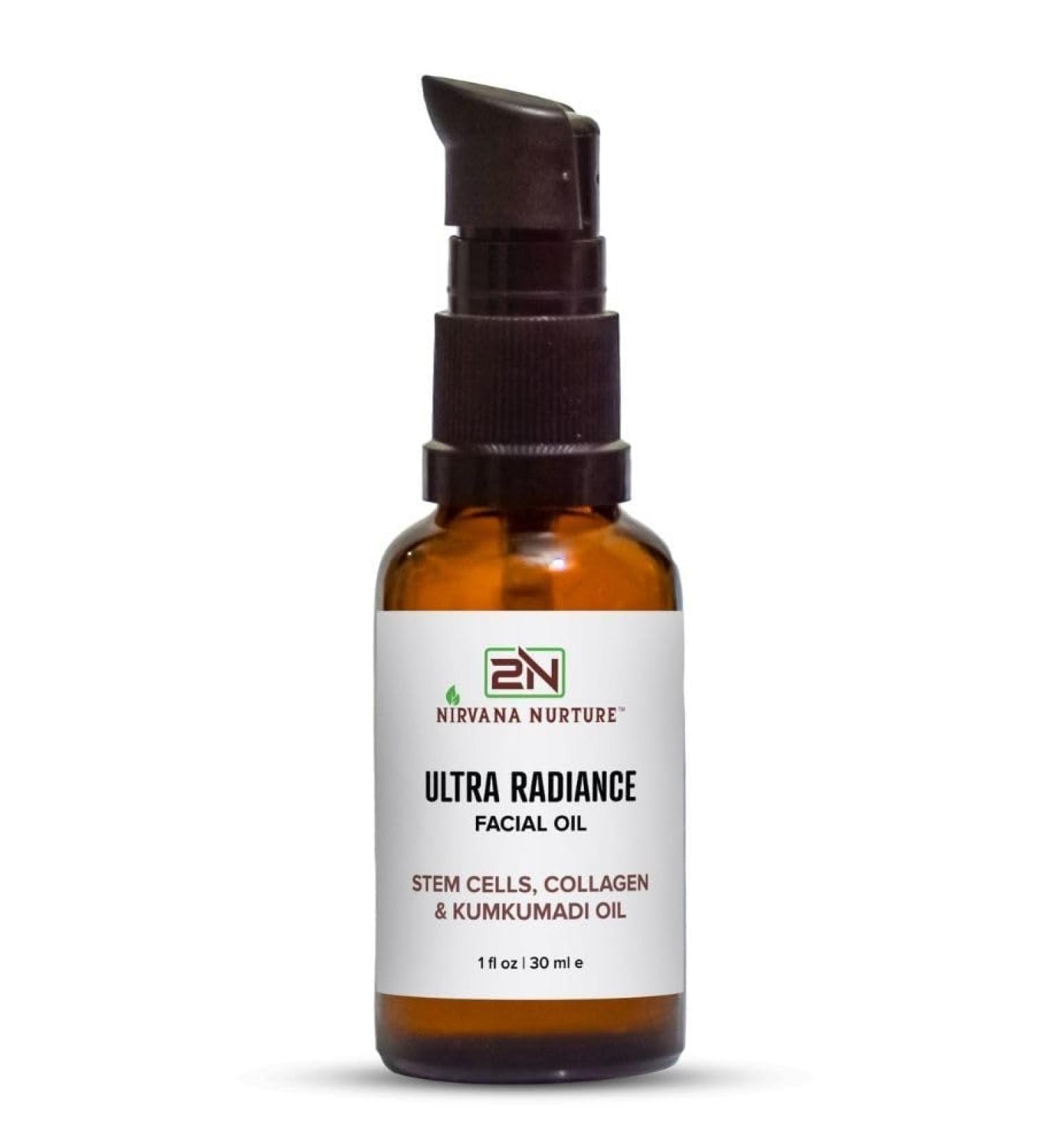 Ultra Radiance Glow Face Oil - Boost Firmness & Nourish Skin with Gotu Kola Collagen Kumkumadi Saffron & Turmeric - International Shipping Available - Buy Online on GoSupps.com
