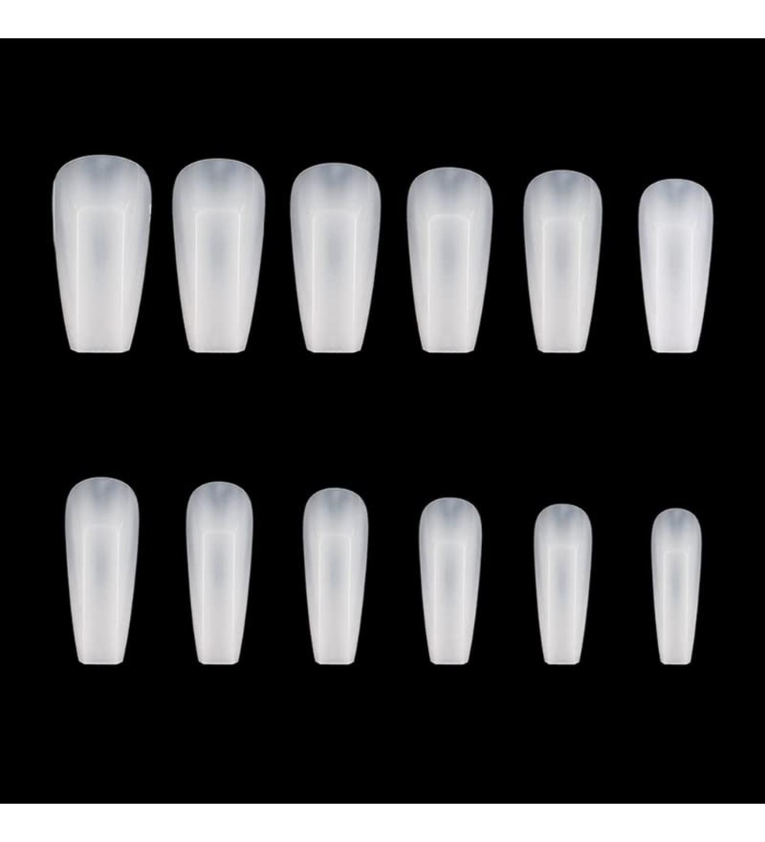 Transparent Natural False Nail Tips Extension Cover Artificial Fake Nails Finger Sculpted-Manicure Tools Salon-Home DIY Nail Tips Refill-packs Medium Square Acrylic Glue-gel Kit With Uv Light Square & nature - Buy Online on GoSupps.com
