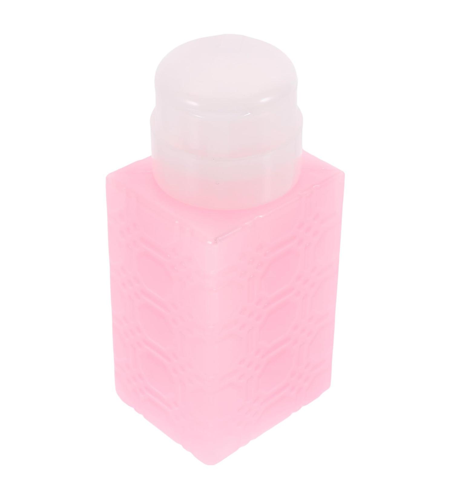 MERRYHAPY Makeup Remover Bottle Nail Polish Remover Push down Makeup Remover Container Nail Polish Remover Bottle Mini Water Pump 6x5x13cm Pink - Buy Online on GoSupps.com