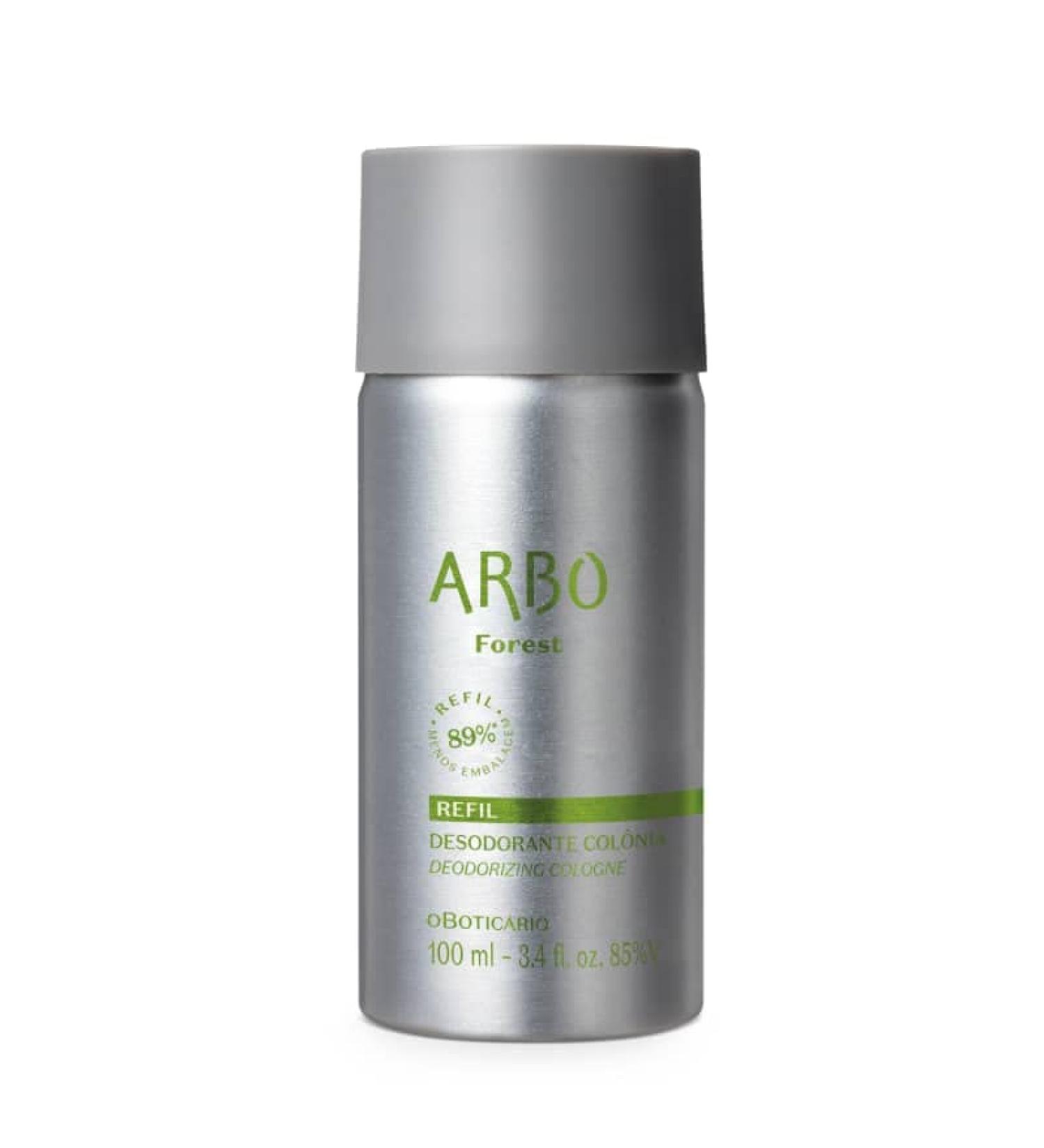 O BOTICARIO - Linha Arbo (Forest) - Refil Colonia Masculina 100 Ml - (Arbo (Forest) Collection - Refill Cologne 3.4 Fl Oz) - Buy Online on GoSupps.com