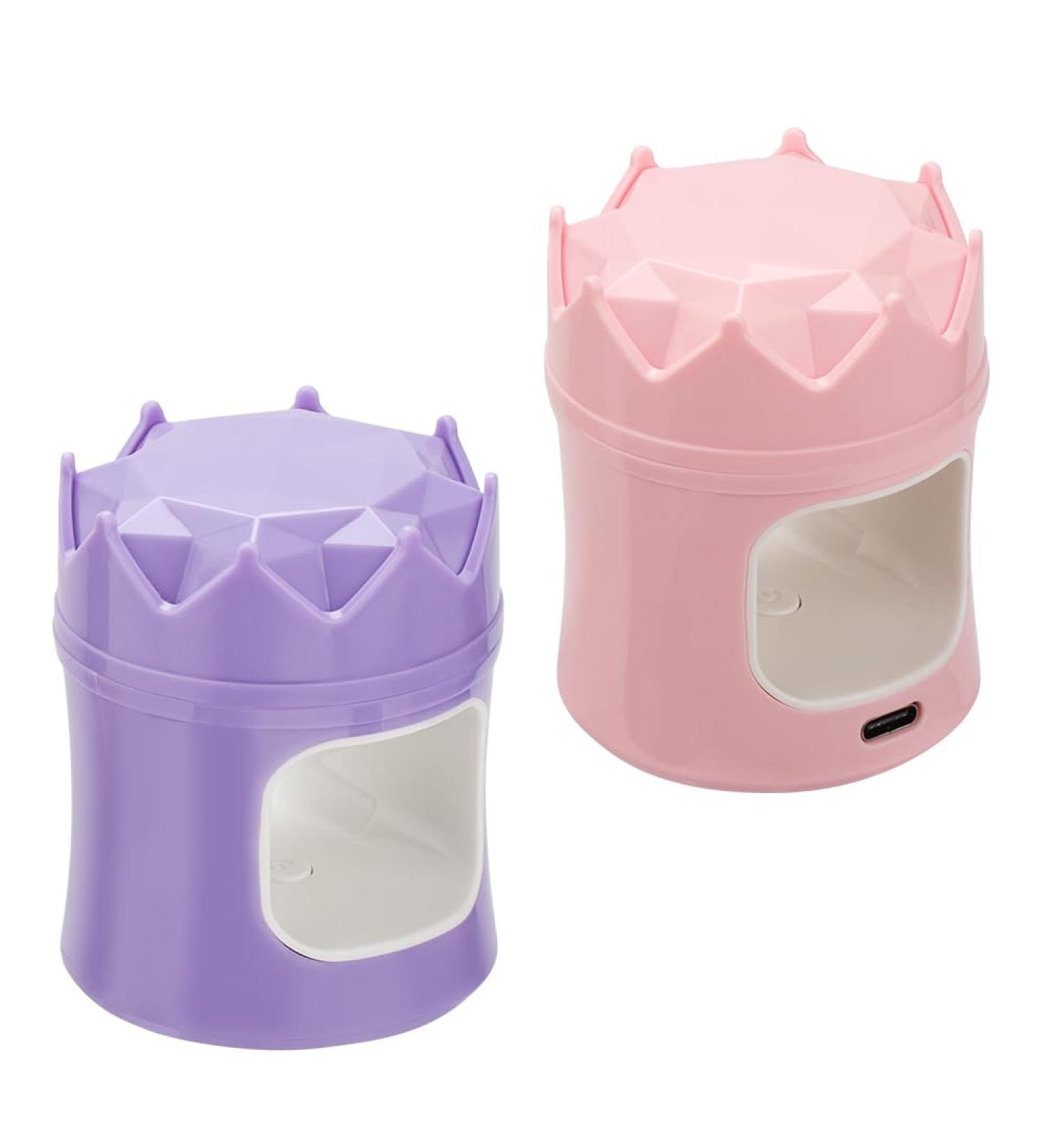 Mini UV Nail Lamp - Dual Light Source, Type-C Powered (Pink+Purple) - Buy Online on GoSupps.com