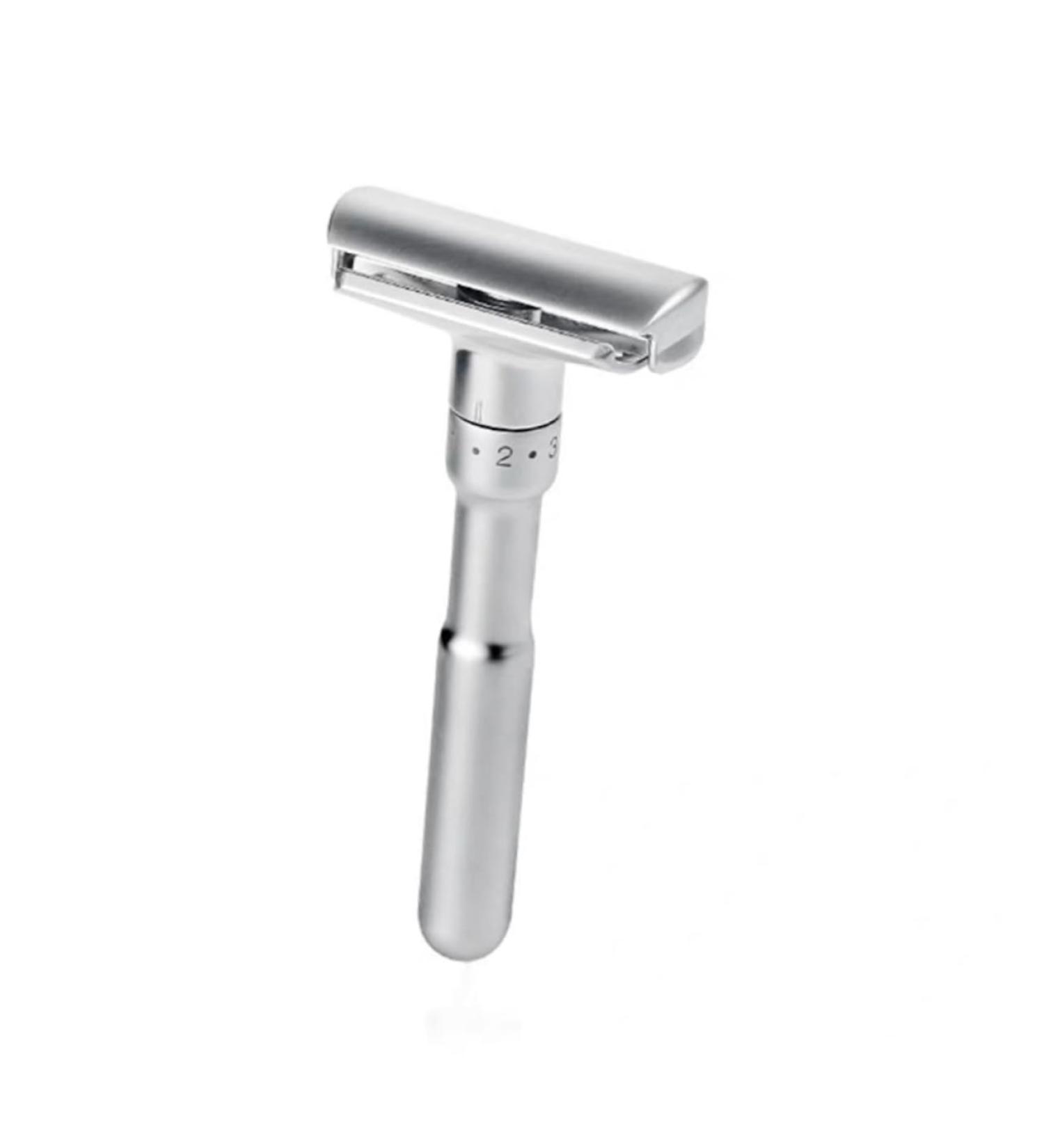 Mens Travel Safety Razor - Double-Sided Adjustable Shaving Razor for Men | Portable & Durable Shaver - Buy Online on GoSupps.com
