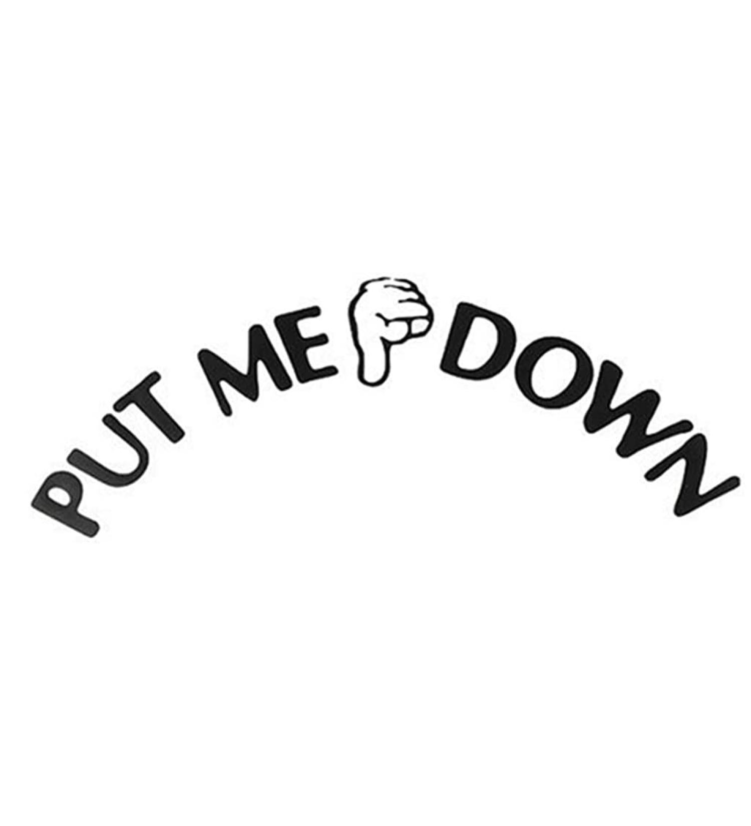 PULABOToilet Sticker Put Me Down Sign Decal Bathroom Toilet Seat Sticker Comfortable and Environmentally - Buy Online on GoSupps.com