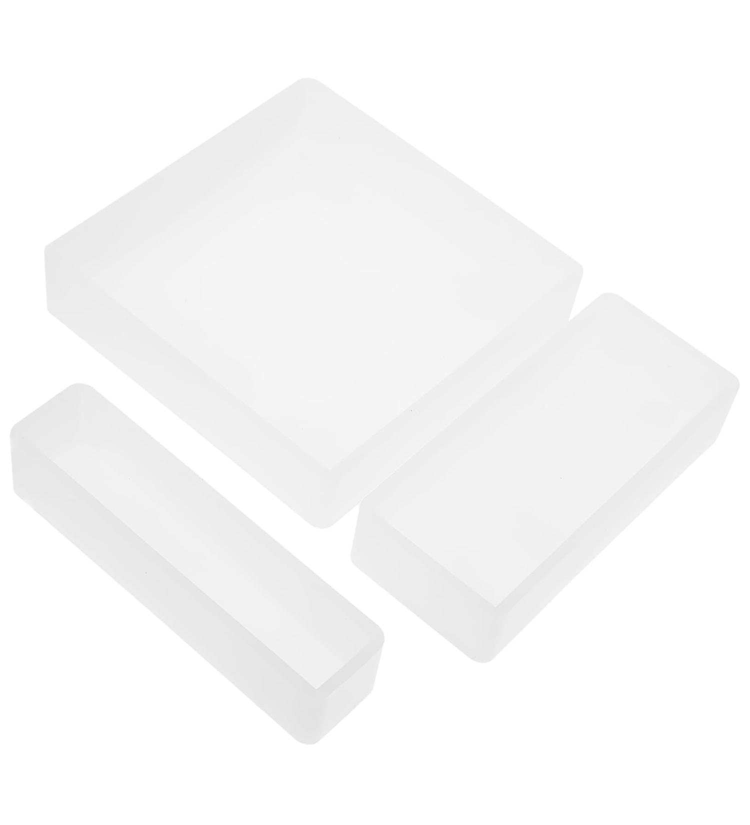 COHEALI 6 Pcs Resin Table Mold Silicone Molds Resin Crafts Epoxy Resin Molds Diy Craft Mold Household Props Whitex2pcs 10X10cmx2pcs - Buy Online on GoSupps.com