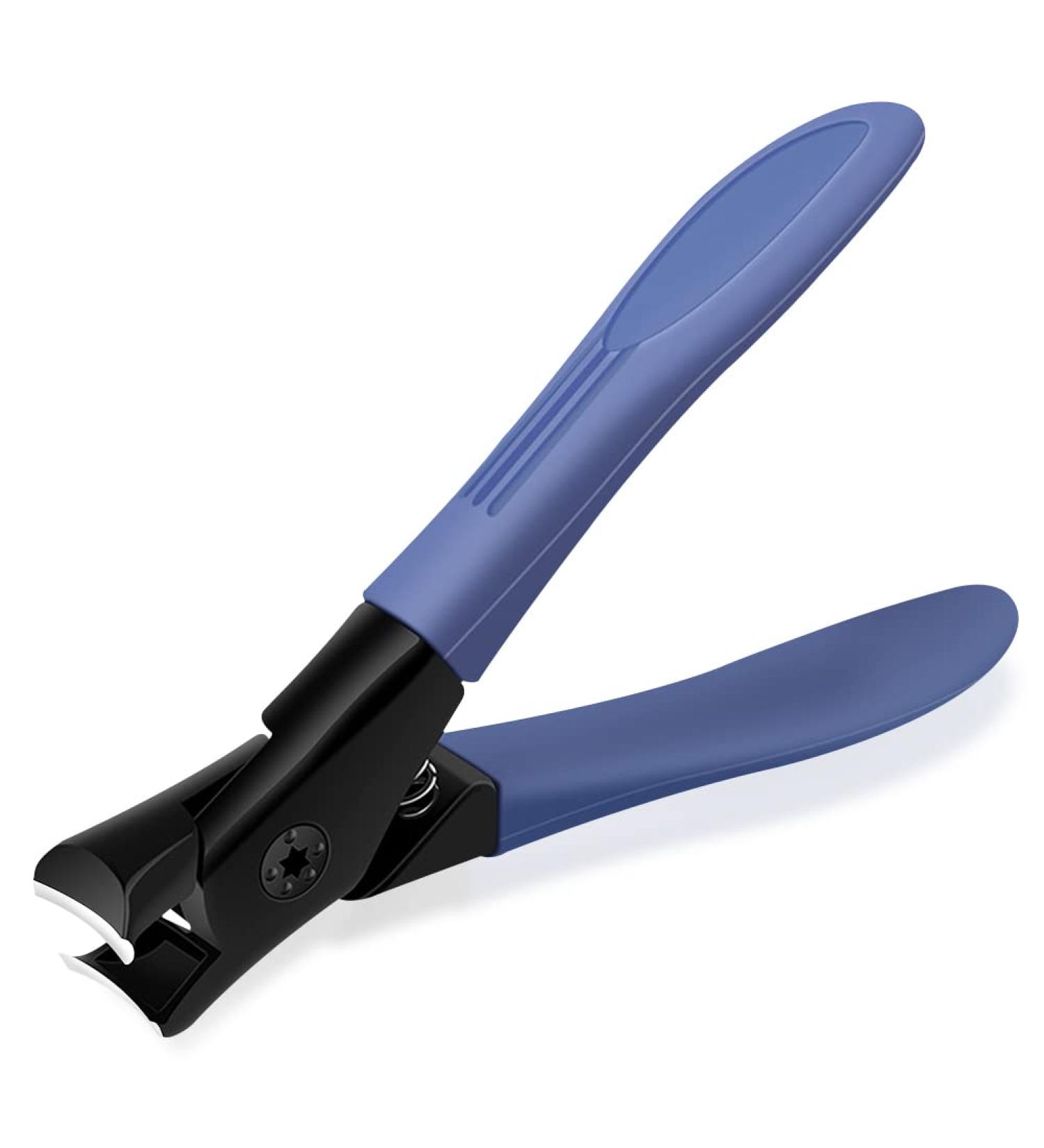 Nail Clippers Heavy Duty Stainless Steel Toenail Clippers with Fingernail File Suitable for Thick Fingernails and Toenails Professional Nail Trimming Tools (Blue) - Buy Online on GoSupps.com